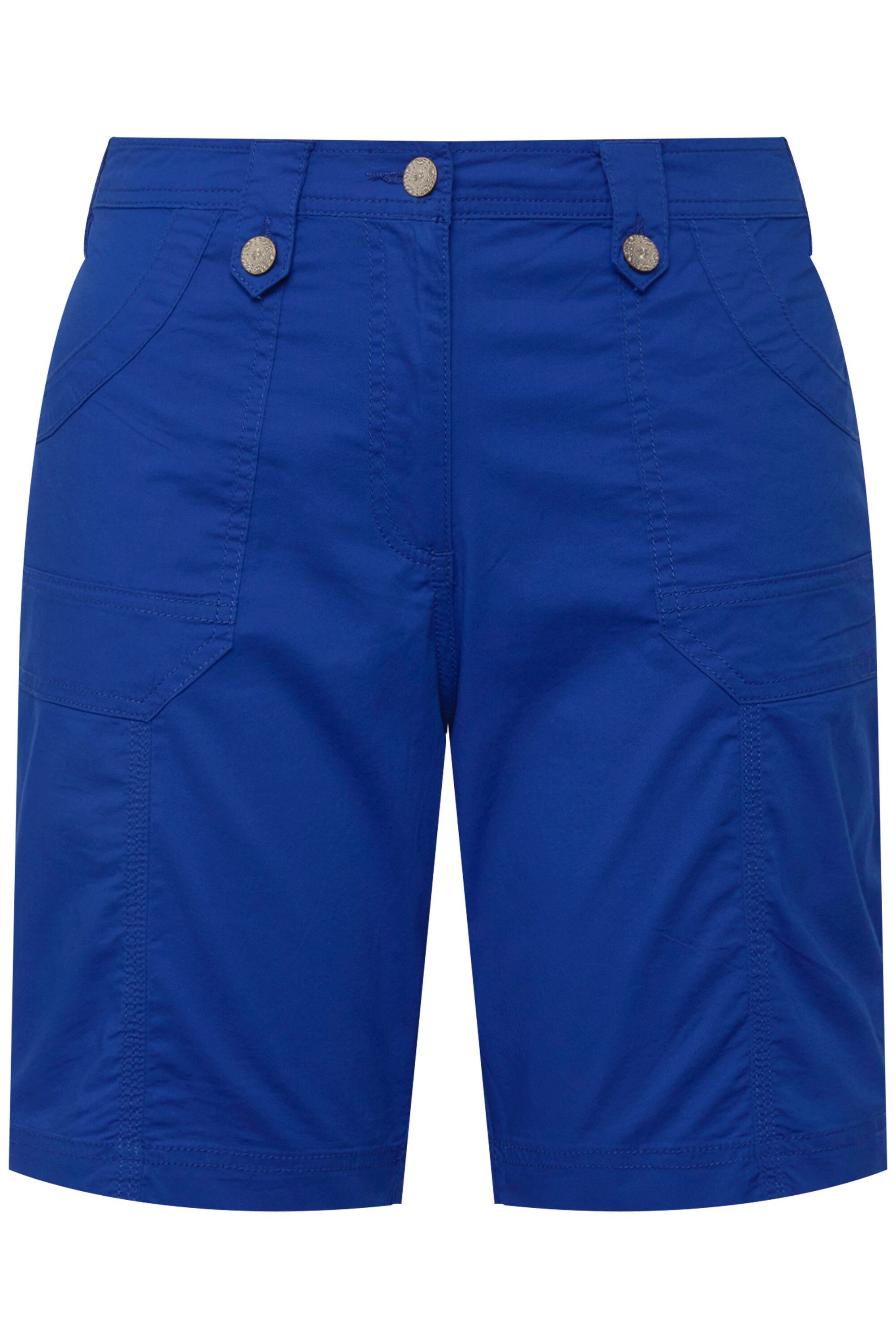 Ulla Popken Funktionshose Cargo-Bermuda Komfortbund 4-Pocket-Schnitt günstig online kaufen