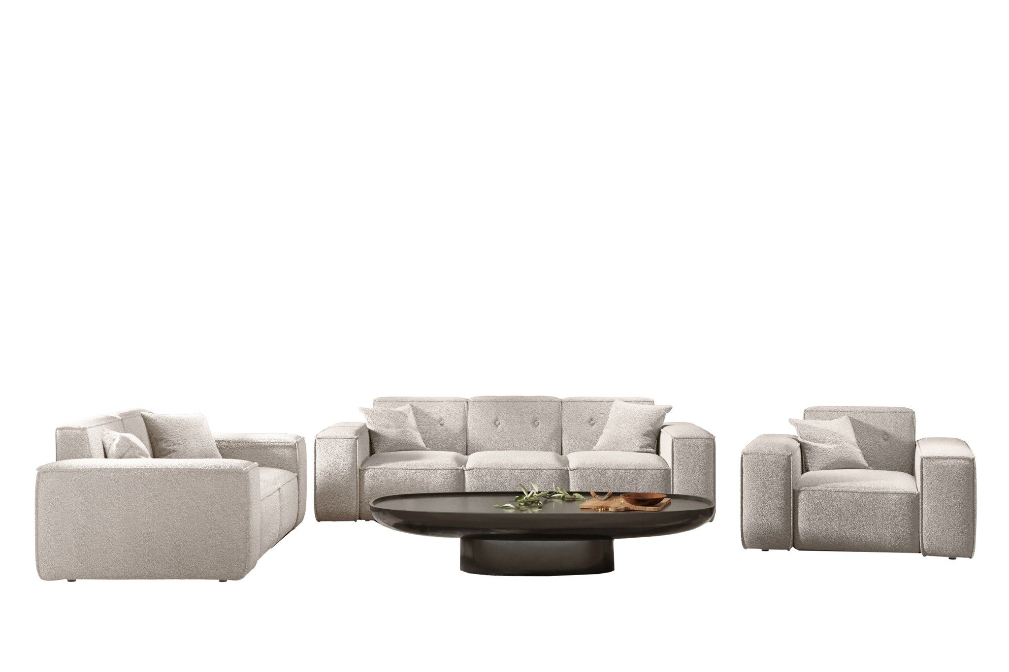 Fun Möbel Polstergarnitur Sofaset Designersofa CESINA günstig online kaufen