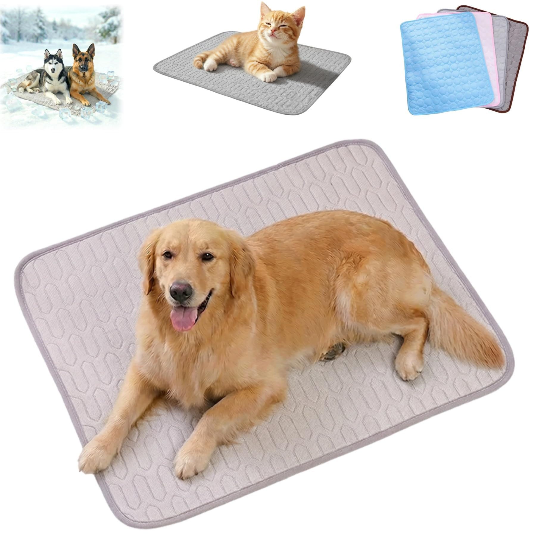 Srvillg Hundematte Hundekühlmatte Extra Groß, Automatische Kühlmatte für Hunde
