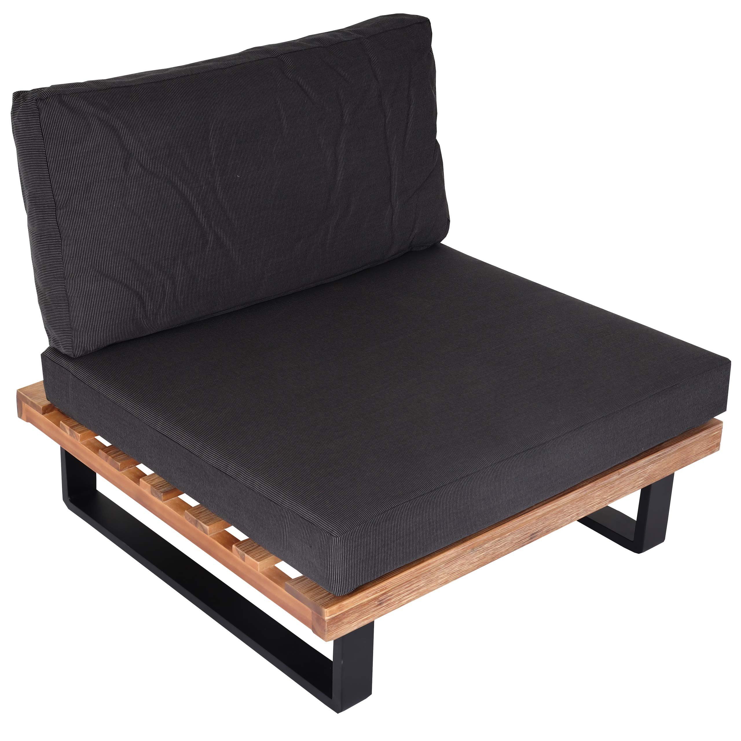 MCW Gartenlounge-Sessel MCW-H54-S, 10cm Polsterdicke, Hohe Stoffqualität 230g/m², wasserabweisender Bezug