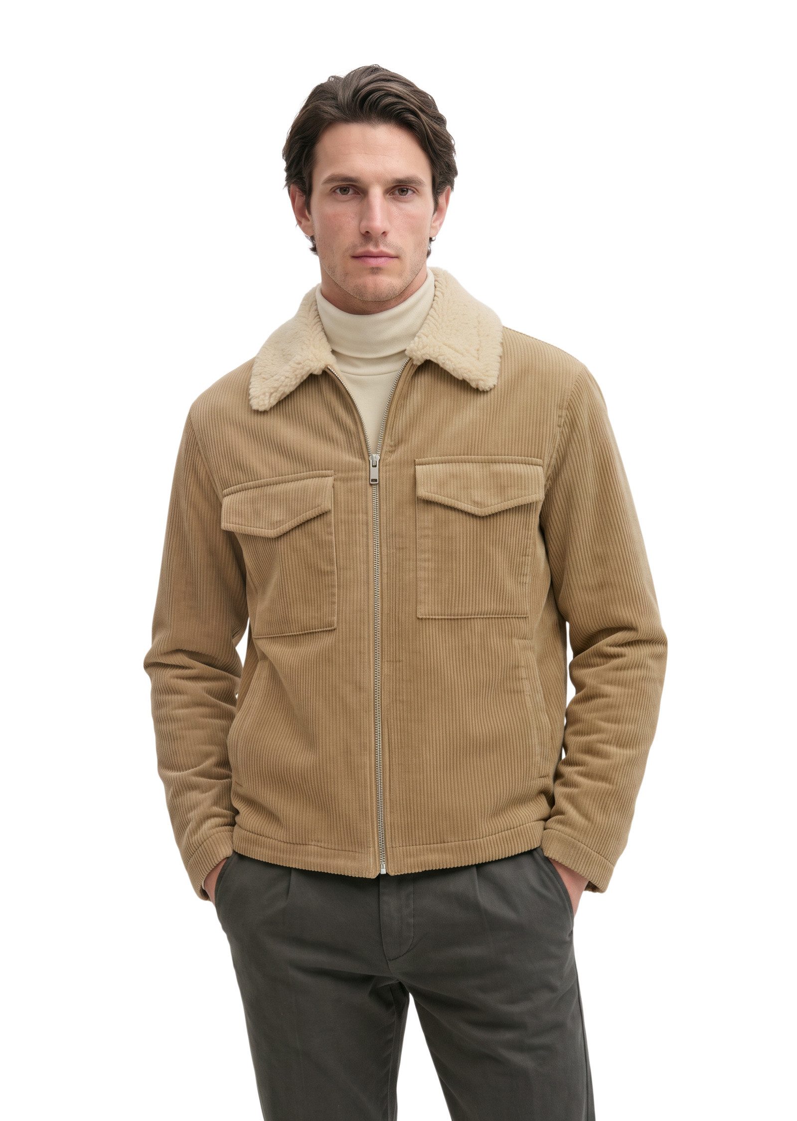 Marc O'Polo Outdoorjacke mit flauschigem Teddyfellfutter