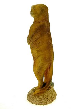 Kremers Schatzkiste Gartenfigur Kleines Erdmännchen stehend Figur Gartenfigur 20 cm Meercat Tierfigur