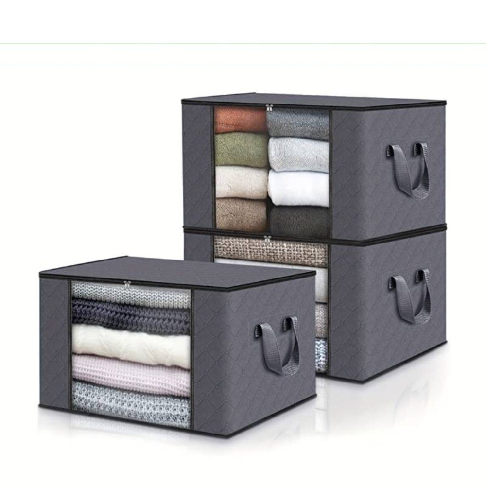 Meri-Home Aufbewahrungstasche 3er Set 90L Aufbewahrungsboxen Faltbare Unterbett Kleiderschränke