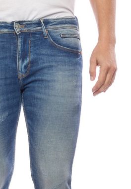 Le Temps Des Cerises Slim-fit-Jeans im lässigen Used-Look