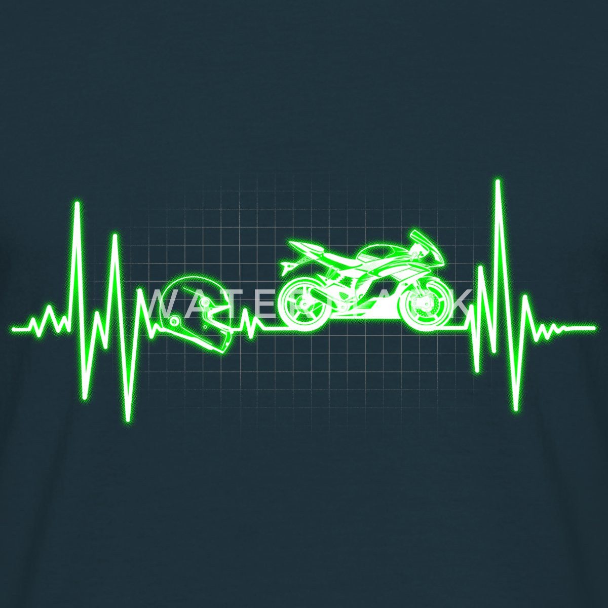 Spreadshirt T-Shirt Biker Herzschlag Motorrad Männer günstig online kaufen