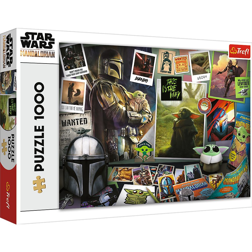 1000 Grogu Puzzleteile, The Disney Trefl Puzzle Star Wars Made Sammlung, Europe in Mandalorian