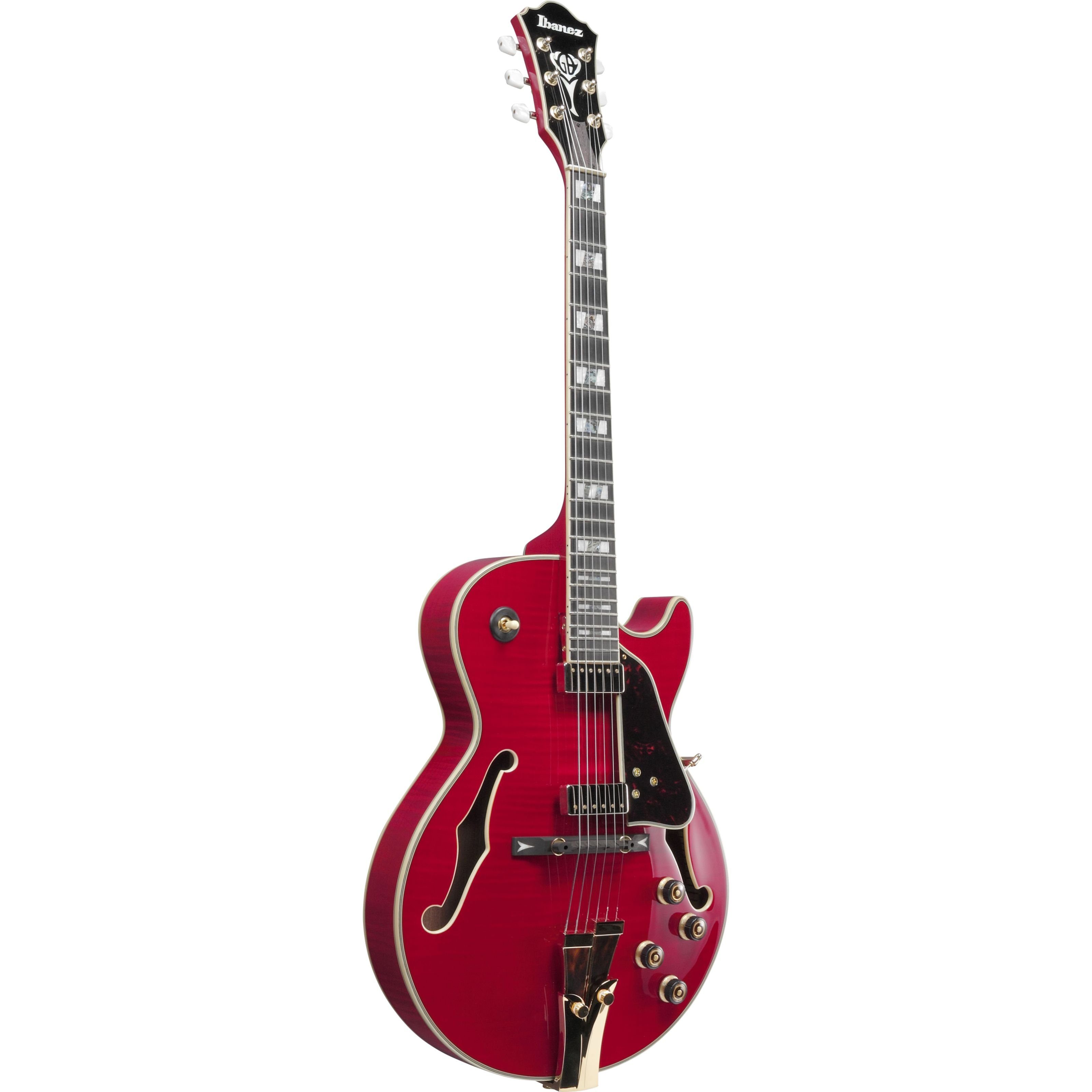 Ibanez Halbakustik-Gitarre, Halb-Akustik Gitarren, Hollow-Body Modelle, George Benson GB10SEFM-SRR Sapphire Red - Halbakustik Gitarre
