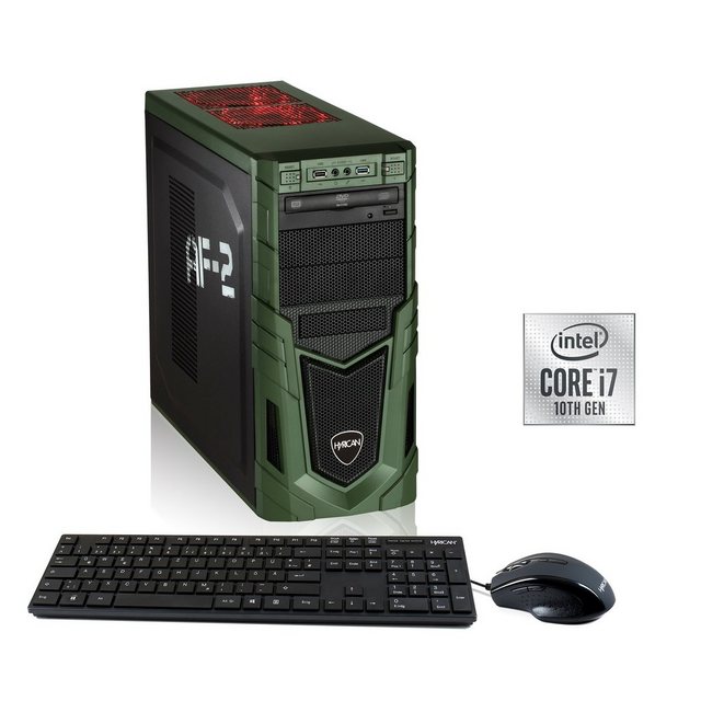 Hyrican Military 6774 Gaming PC (Intel® Core i7 10700F, RTX 3080, 16 GB RAM, 1000 GB SSD, Luftkühlung, Windows 11)  - Onlineshop OTTO