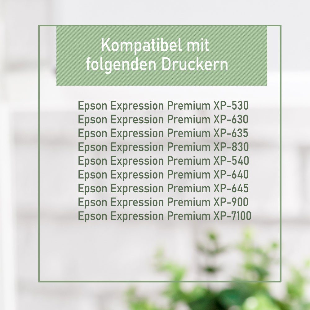 Druckerparadies 24er Multipack für Epson 33XL Tintenpatronen Set Tintenpatrone (24-tlg., für Epson XP530 XP540 XP630 XP635 XP640 XP645 XP830 XP900 XP7100)