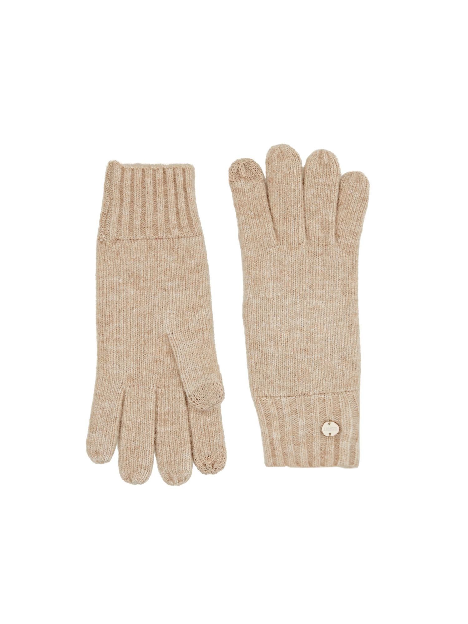 Esprit Strickhandschuhe Rippstrick-Handschuhe BEIGE