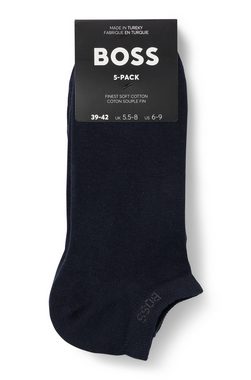 BOSS Sneakersocken 5P AS Uni Color CC (Packung, 5-Paar, 5er) im sportiven Look