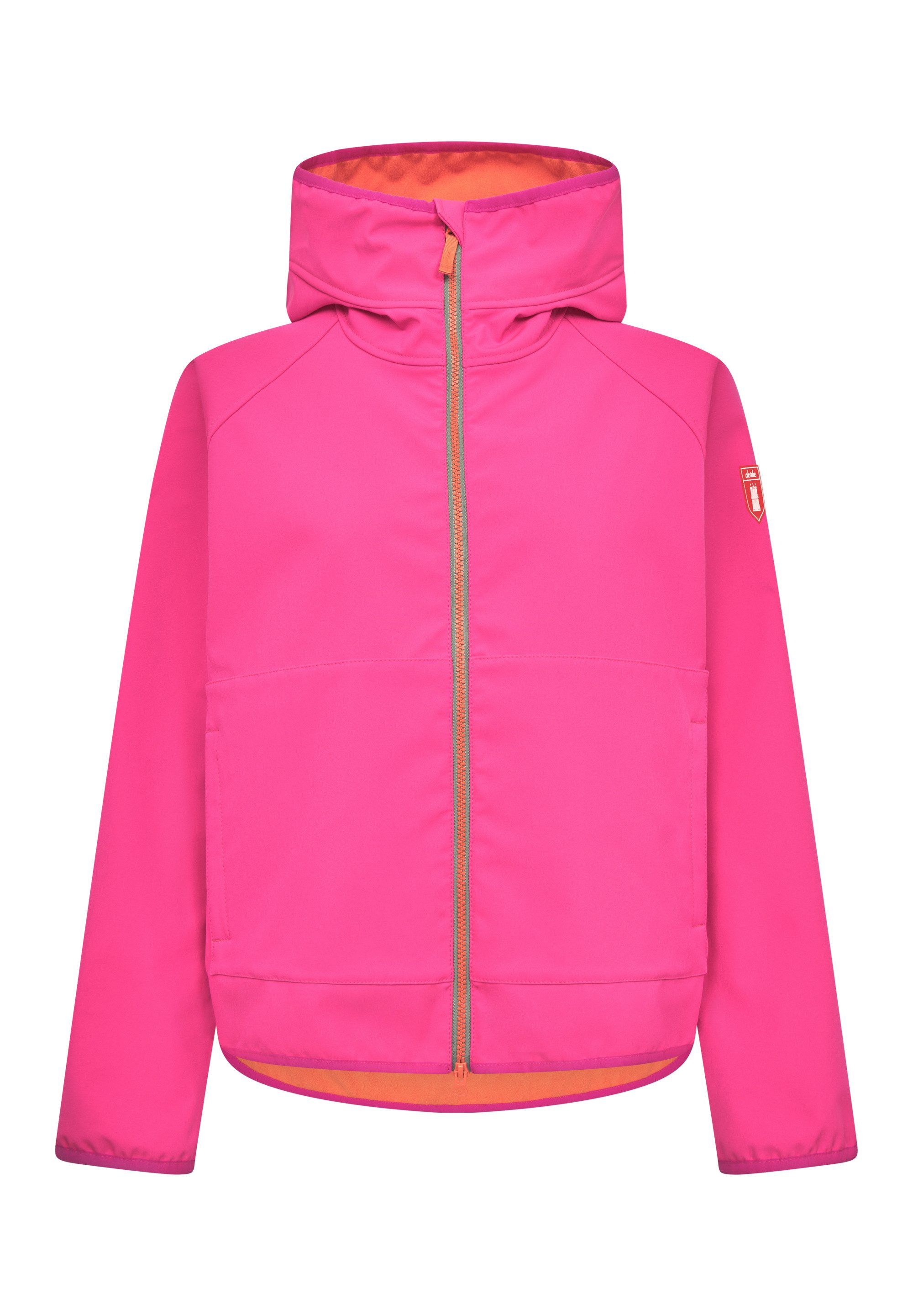Derbe Softshelljacke Peutby wasserabweisend, winddicht, Kapuze
