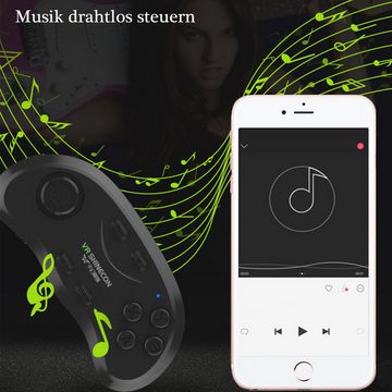 Tadow Gamepad,VR Universal Wireless Bluetooth-Controller für IOS Android PC Controller (Bluetooth-Selfie,Kabellose Musik-/Mausfunktion)
