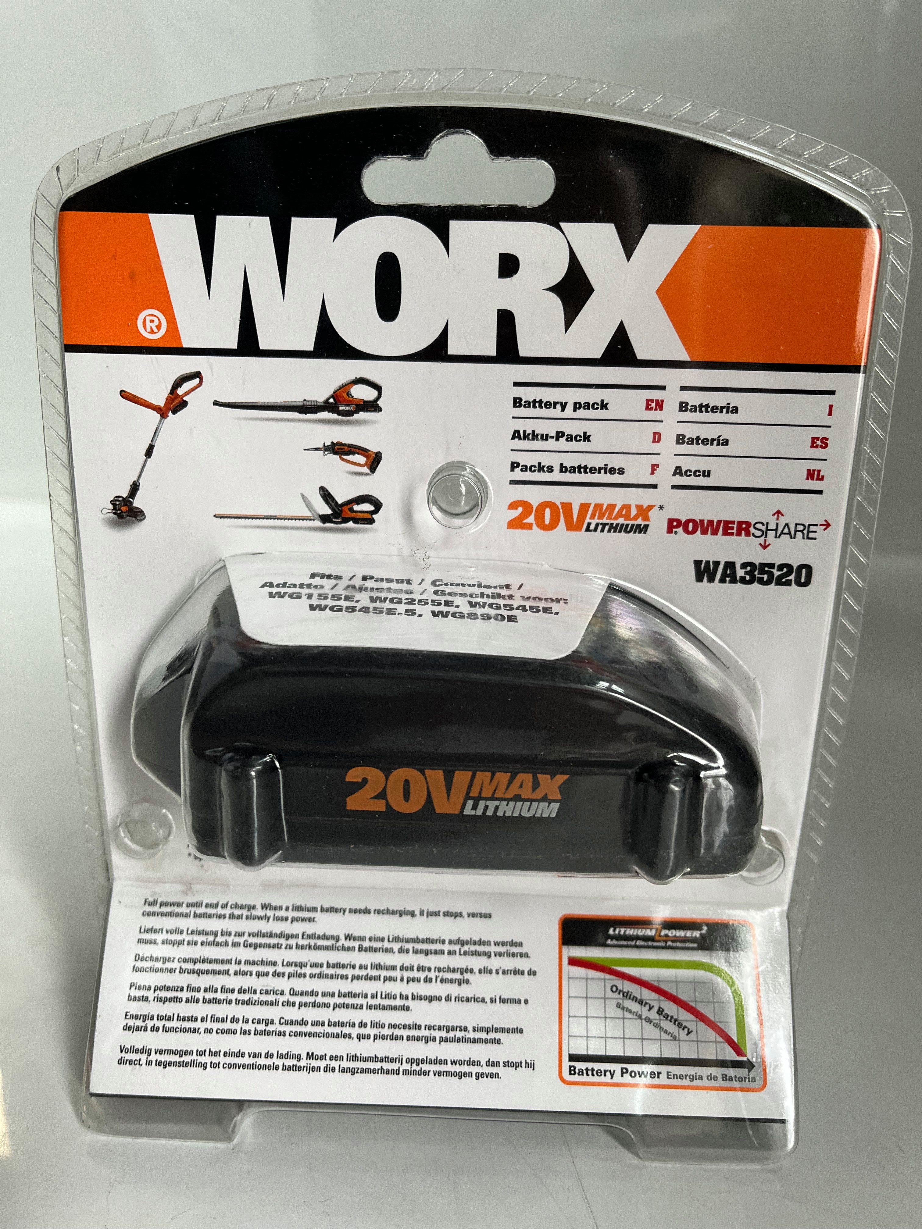 Worx Worx Ersatz - Akku 20 V 1,5Ah WA3520 Original Akku 1500 mAh (20 V)