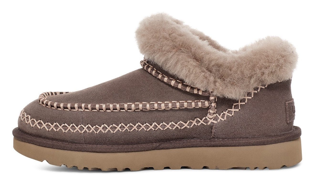 UGG CLASSIC ULTRA MINI ALPINE Schlupfboots, Hausschuh, Mule, Winterboots mit gepolstertem Fußbett