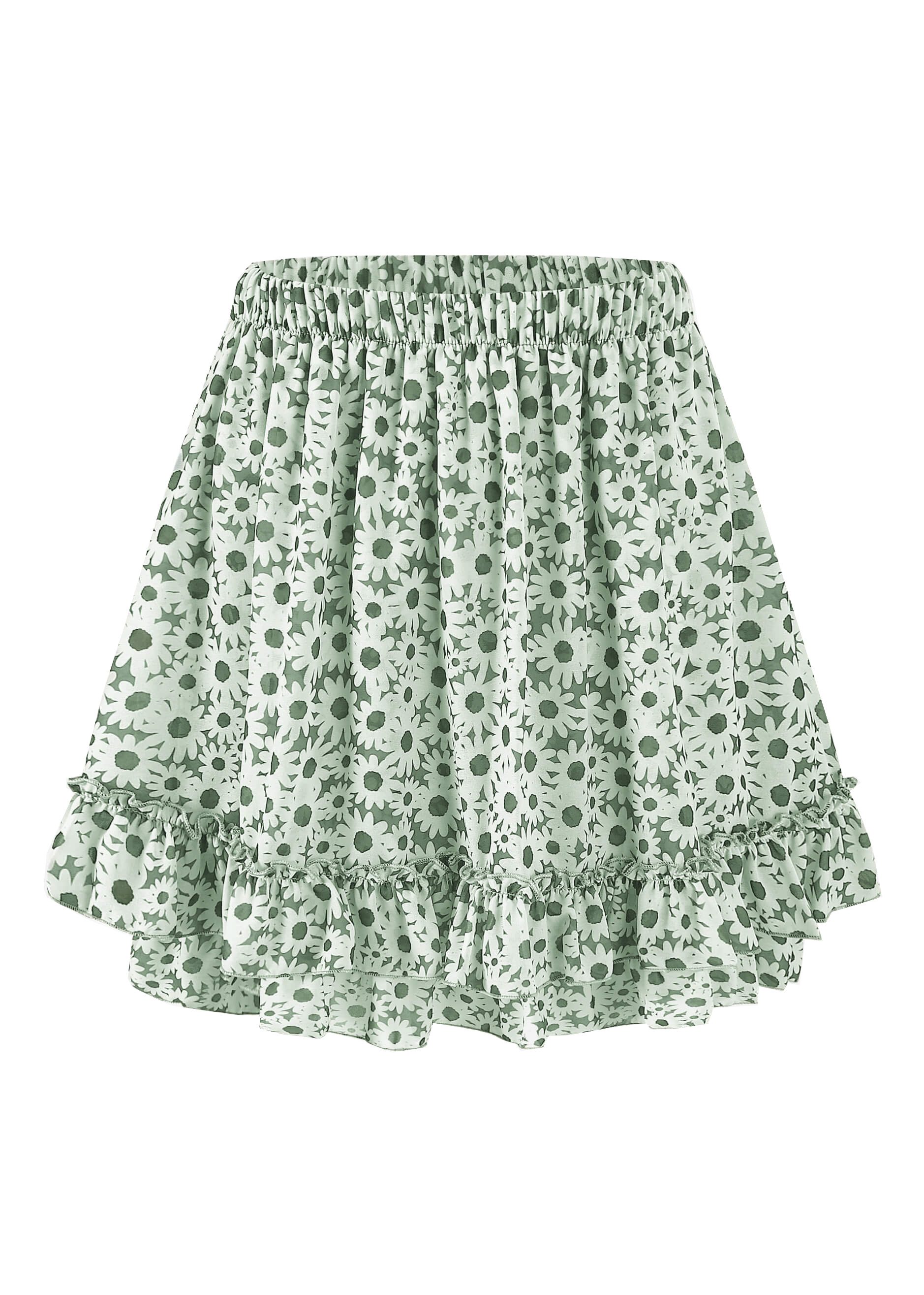 SASSYCLASSY Minirock Rüschenrock Damen kurz in günstig online kaufen