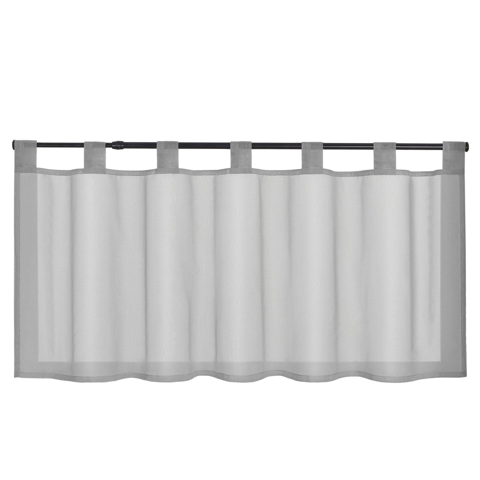 Delien Scheibengardine Eva, Schlaufen, Voile Uni Kurzstore Küche günstig online kaufen