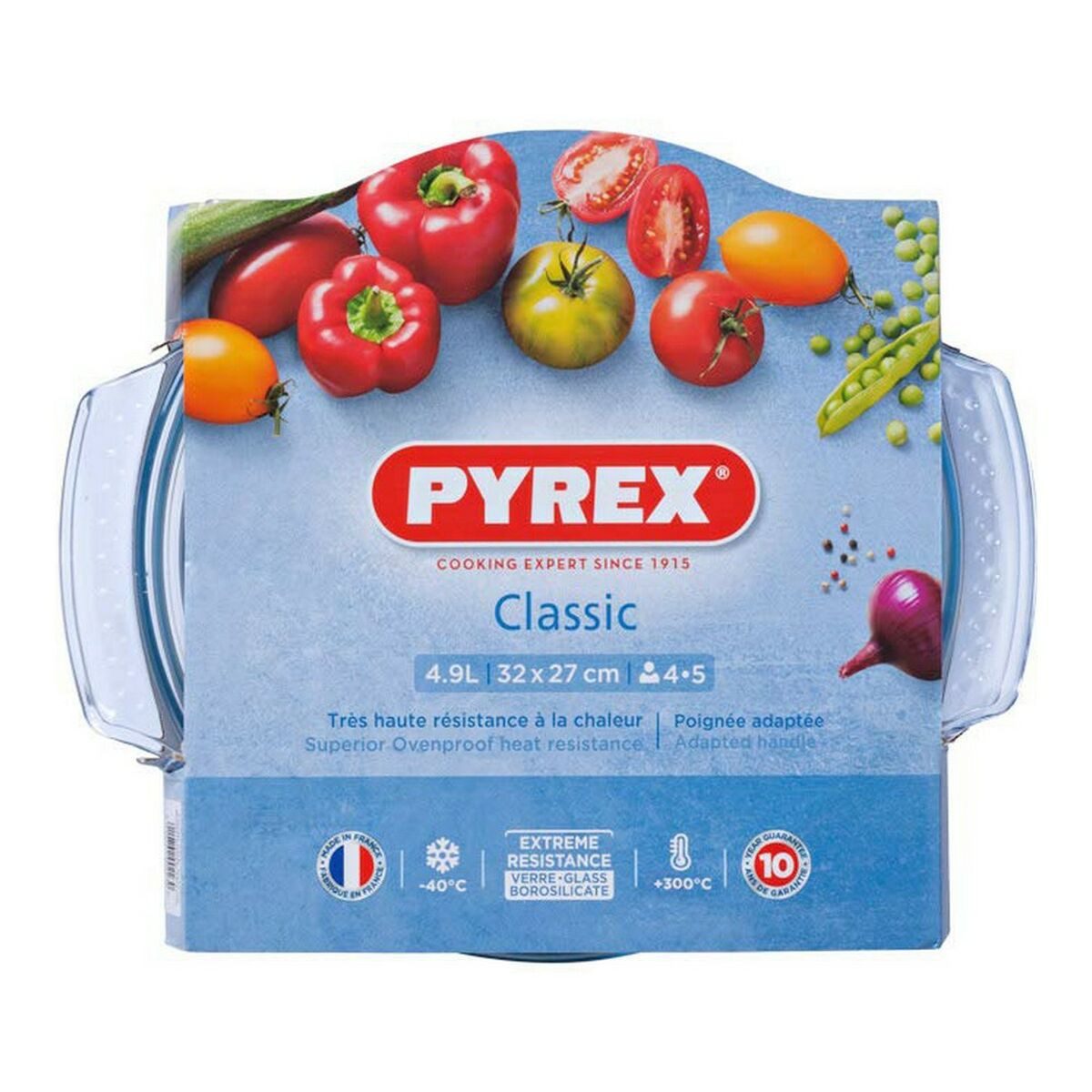PYREX Auflaufform Auflaufform Kasserolle mit Glasabdeckung Pyrex 118A0005043 Durchsichti, Glas
