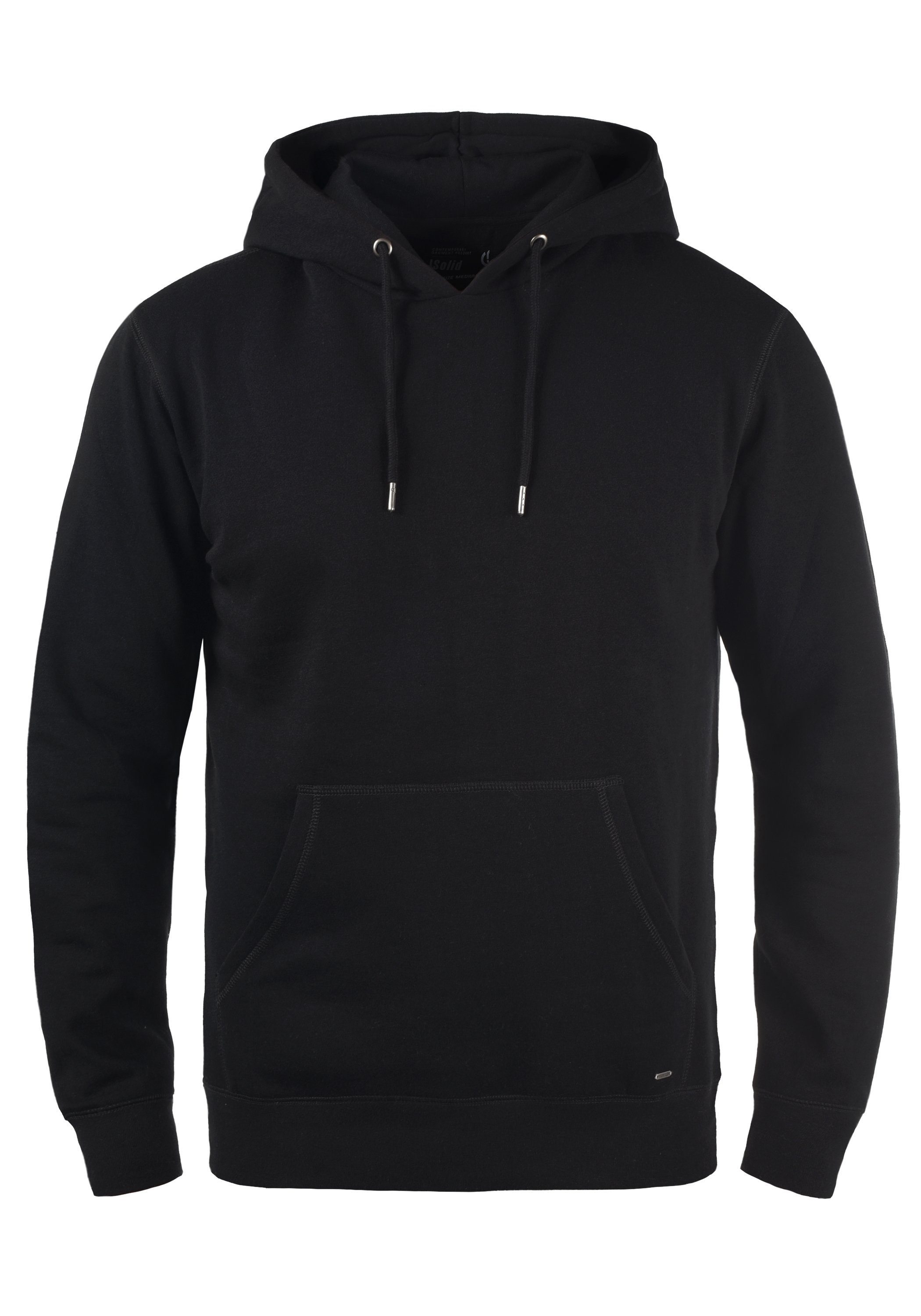 Kängurutasche mit Black (9000) Kapuzensweatshirt SDBert Hoodie !Solid