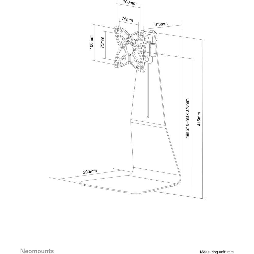 Neomounts by Newstar Monitor-Halterung Monitor-Tischhalterung FPMA-D850BLACK