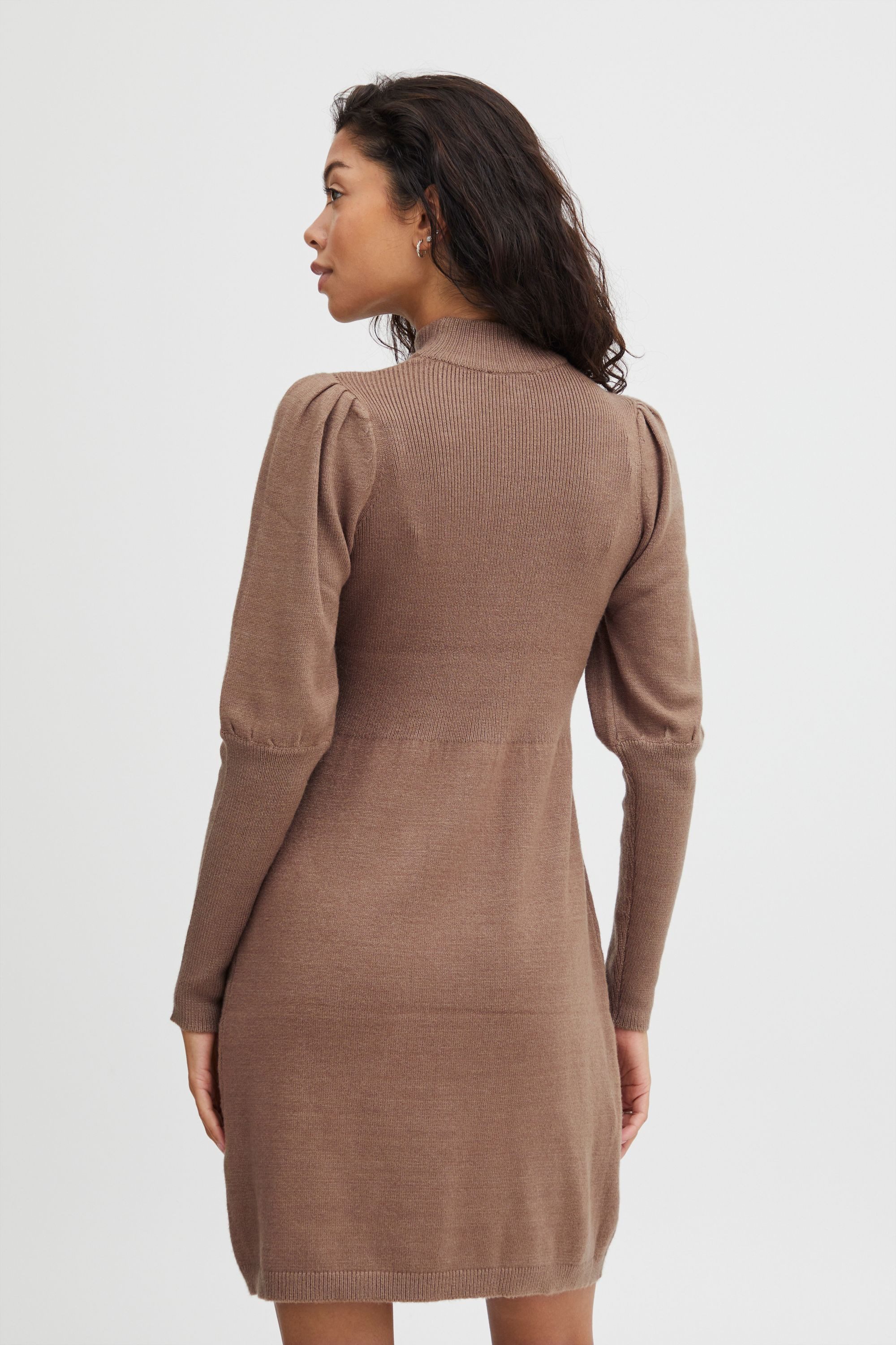 b.young knitted dress BYNONINA DRESS 2 - 20810781 knitted dress with puff sleeves