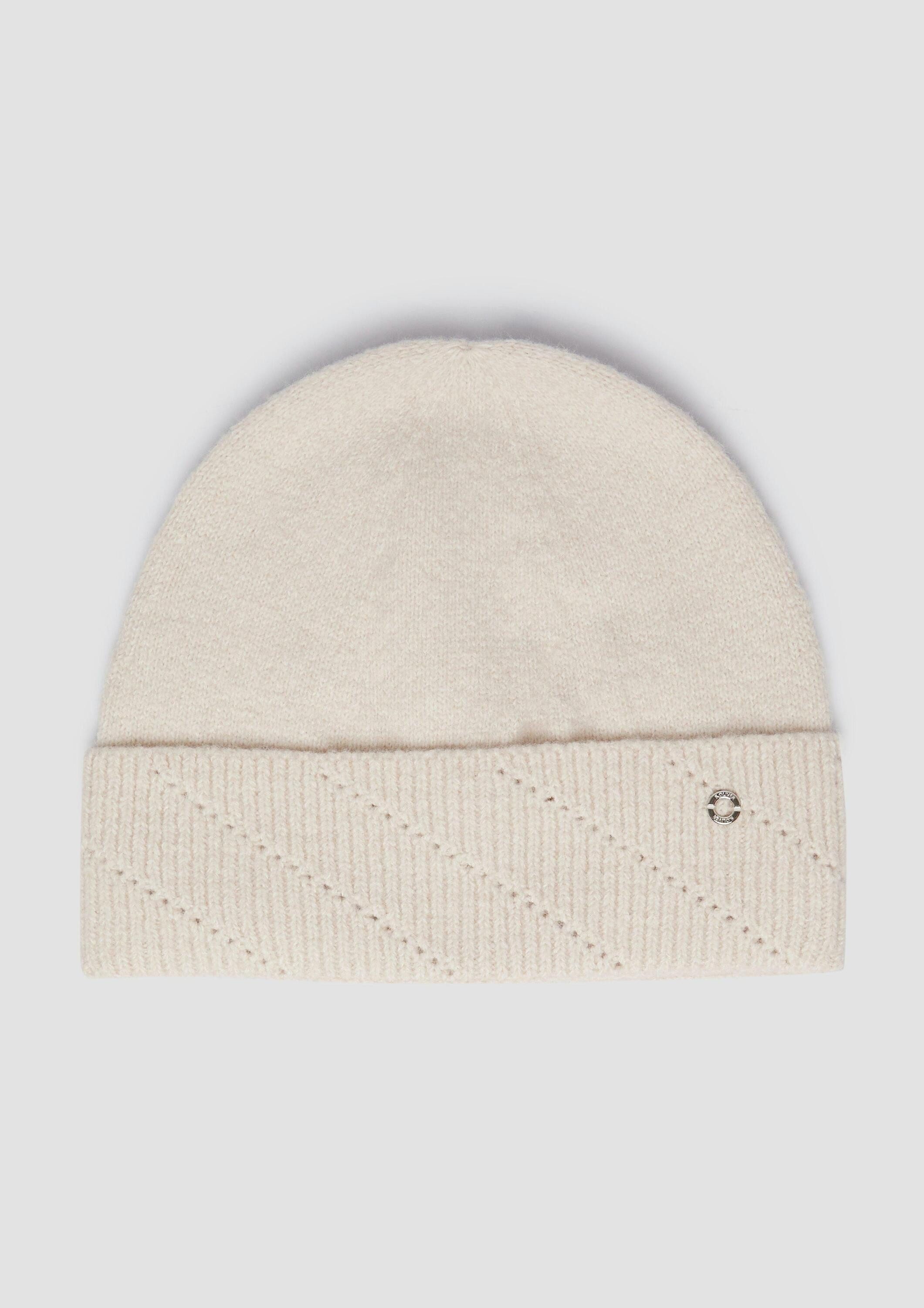 s.Oliver Strickmütze Mütze Feinstrick-Beanie mit dezenter günstig online kaufen