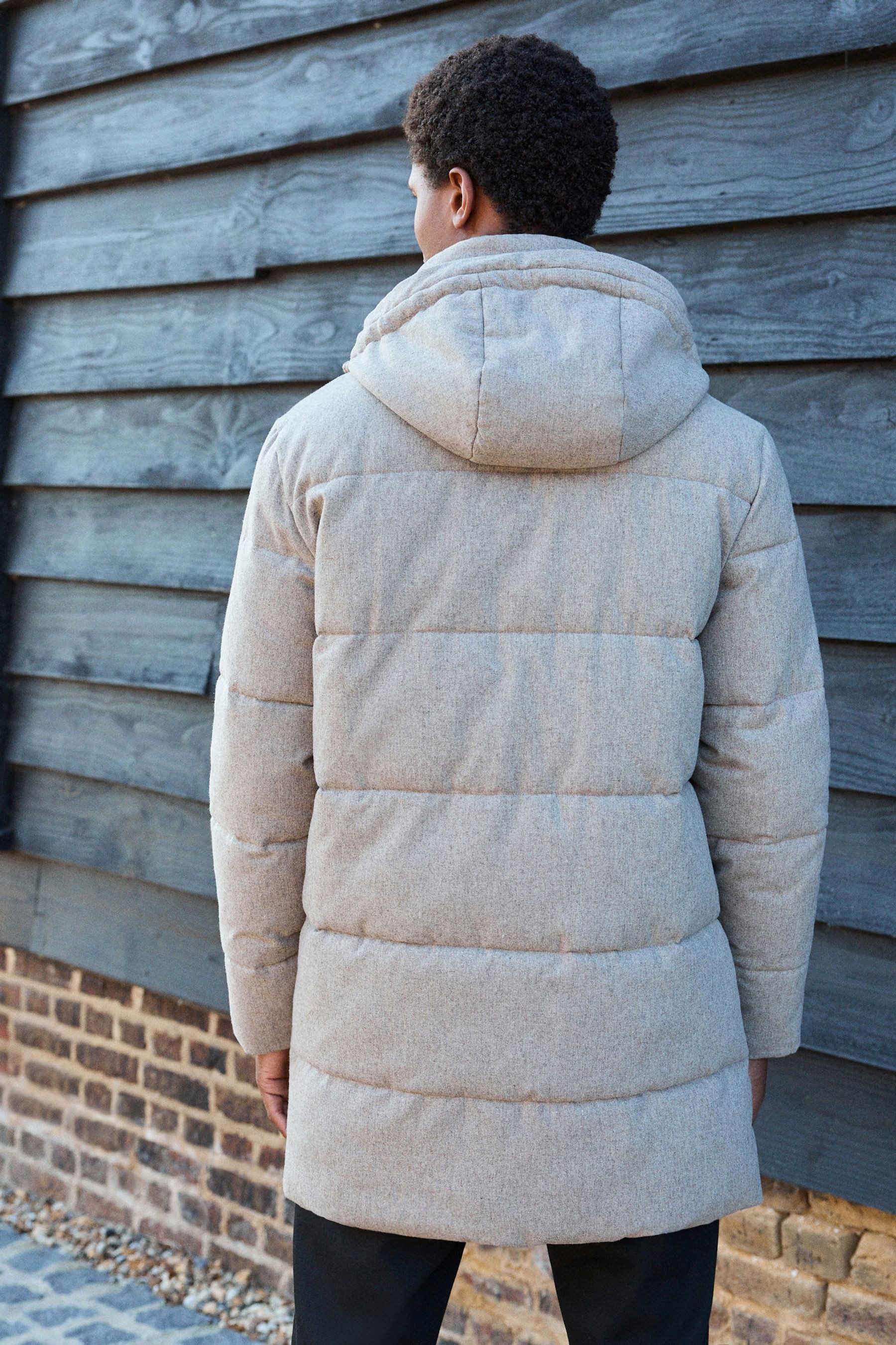 Next Steppmantel Donegal-Puffer-Steppmantel aus Wollmischung (1-tlg) günstig online kaufen