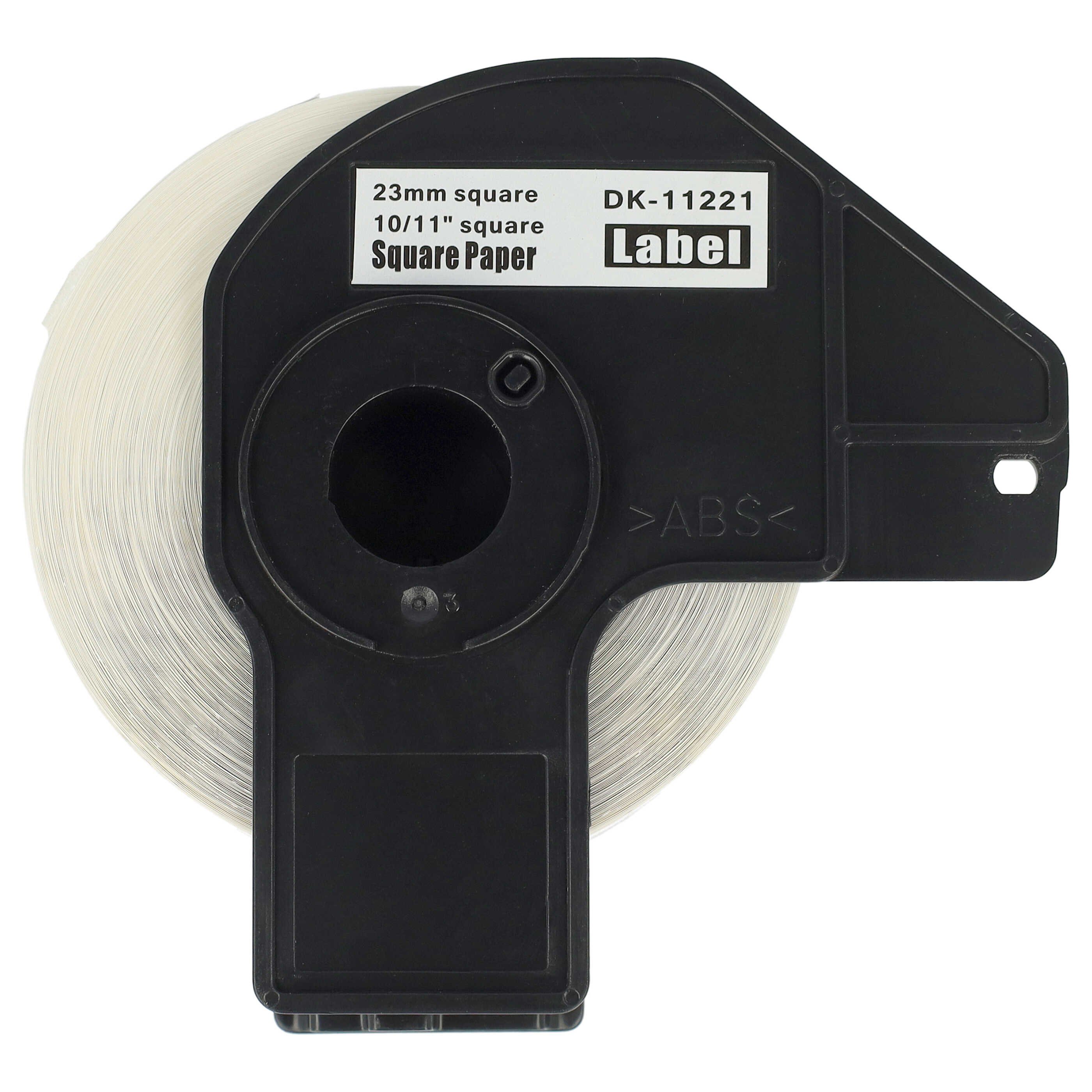vhbw Etikettenpapier passend für Brother PT QL-550, QL-560, QL560VP, QL-570, QL-580, Wetterfest