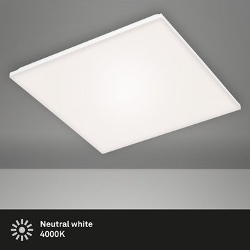 Briloner Leuchten LED Panel 7376-216, LED fest verbaut, Neutralweiß, Deckenlampe rahmenlos 38W 3800lm 4000K 59,5x59,5cm