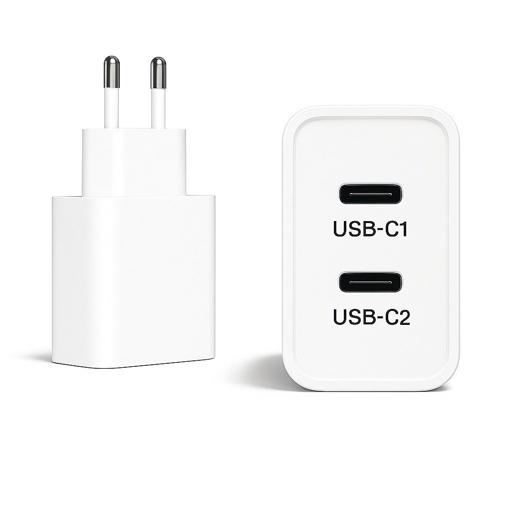 Alpha Electronics 45w Ladegerät USB C Charger Smartphone-Ladegerät (3000 mA, Spar-Set, 2-tlg., Universelle Kompatibilität, Handy Tablet + 60W USB-C Ladekabel 1m 2m, Samsung S25 S24 S23 iPhone 17 16 15, Huawei, Xiaomi, Schnellladegerät)