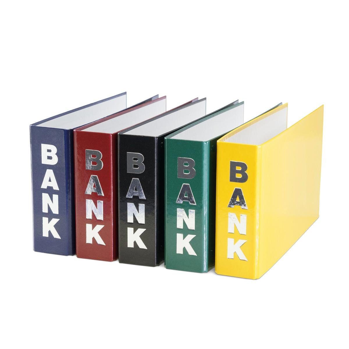 Livepac Office Bankordner 5 Bankordner / 140x250mm / für Kontoauszüge / je 1x gelb rot grün blau