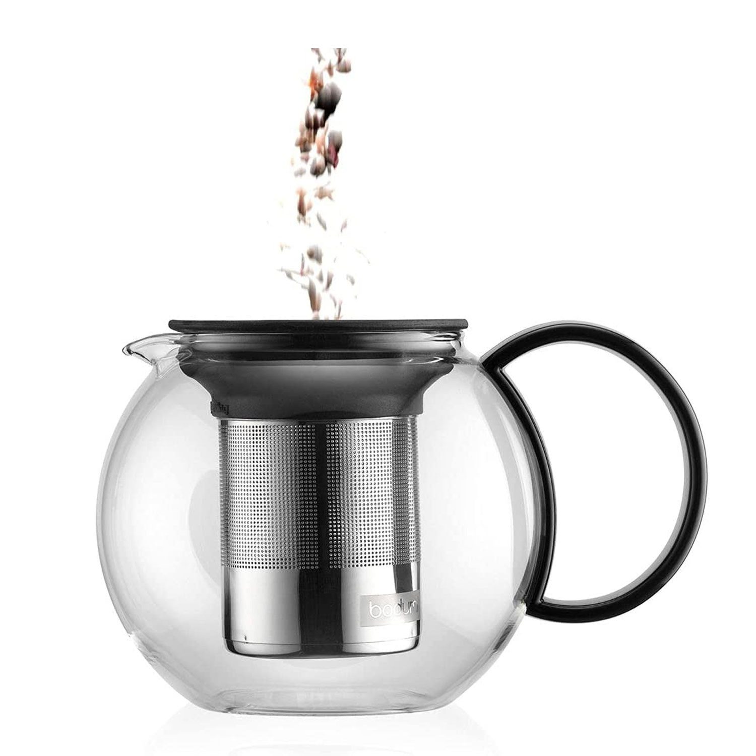 Bodum Teekanne Bodum 1805 Assam Teebereiter Teekanne 1,0L Edelstahl Filter