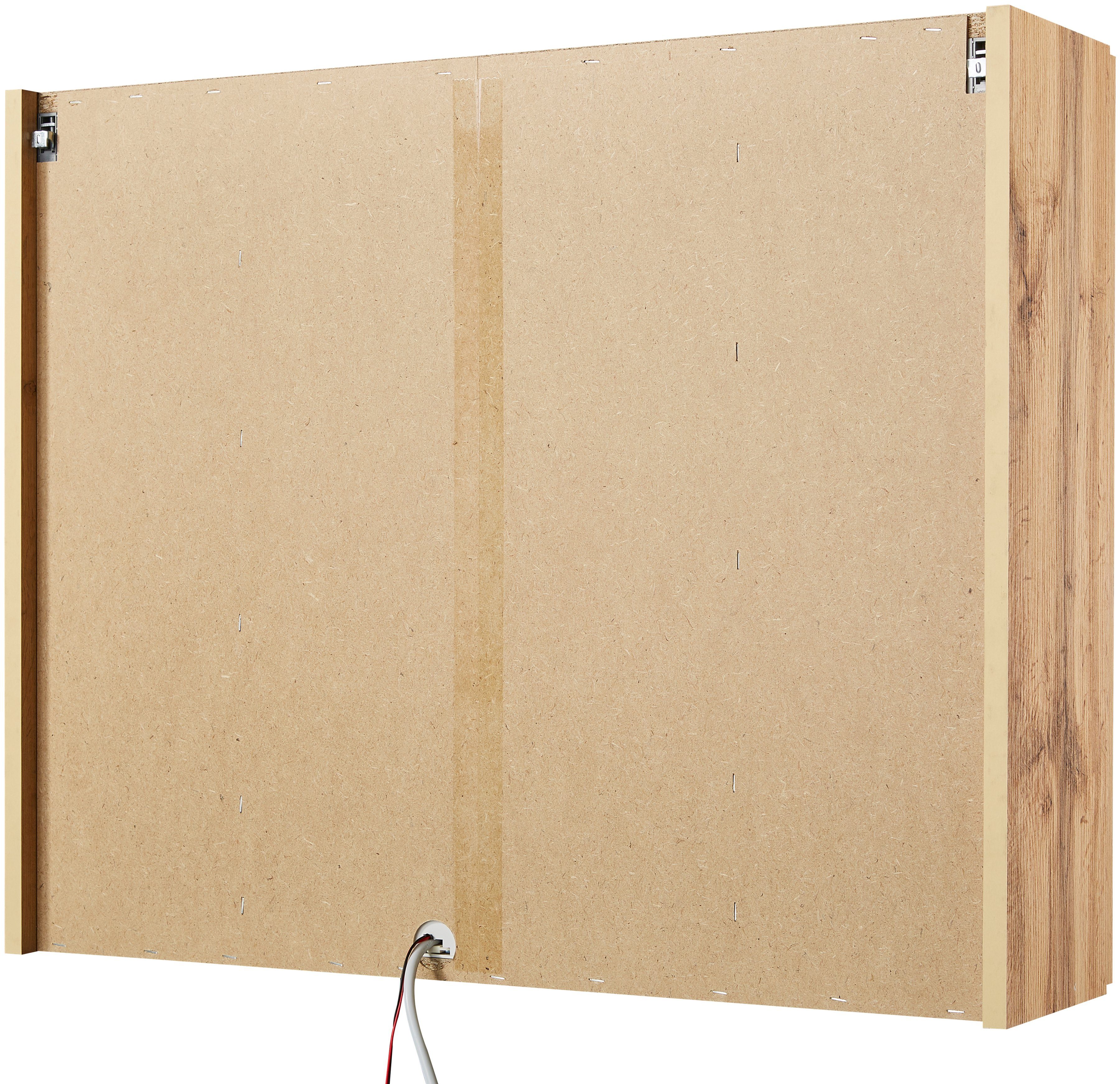 welltime Spiegelschrank Malibu Breite 80 cm, mit Spiegeltüren und Türendämpfern