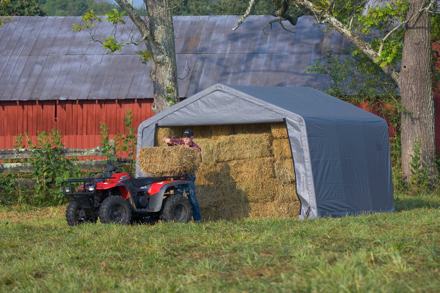 ShelterLogic Foliengerätehaus, BxT: 370x370 cm