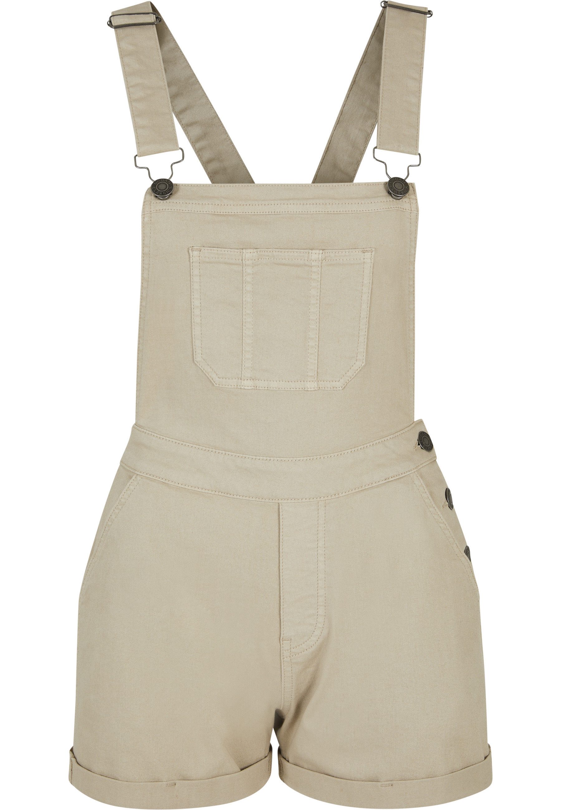 URBAN CLASSICS Jumpsuit Urban Classics Damen Ladies Organic Short Dungaree (1-tlg)