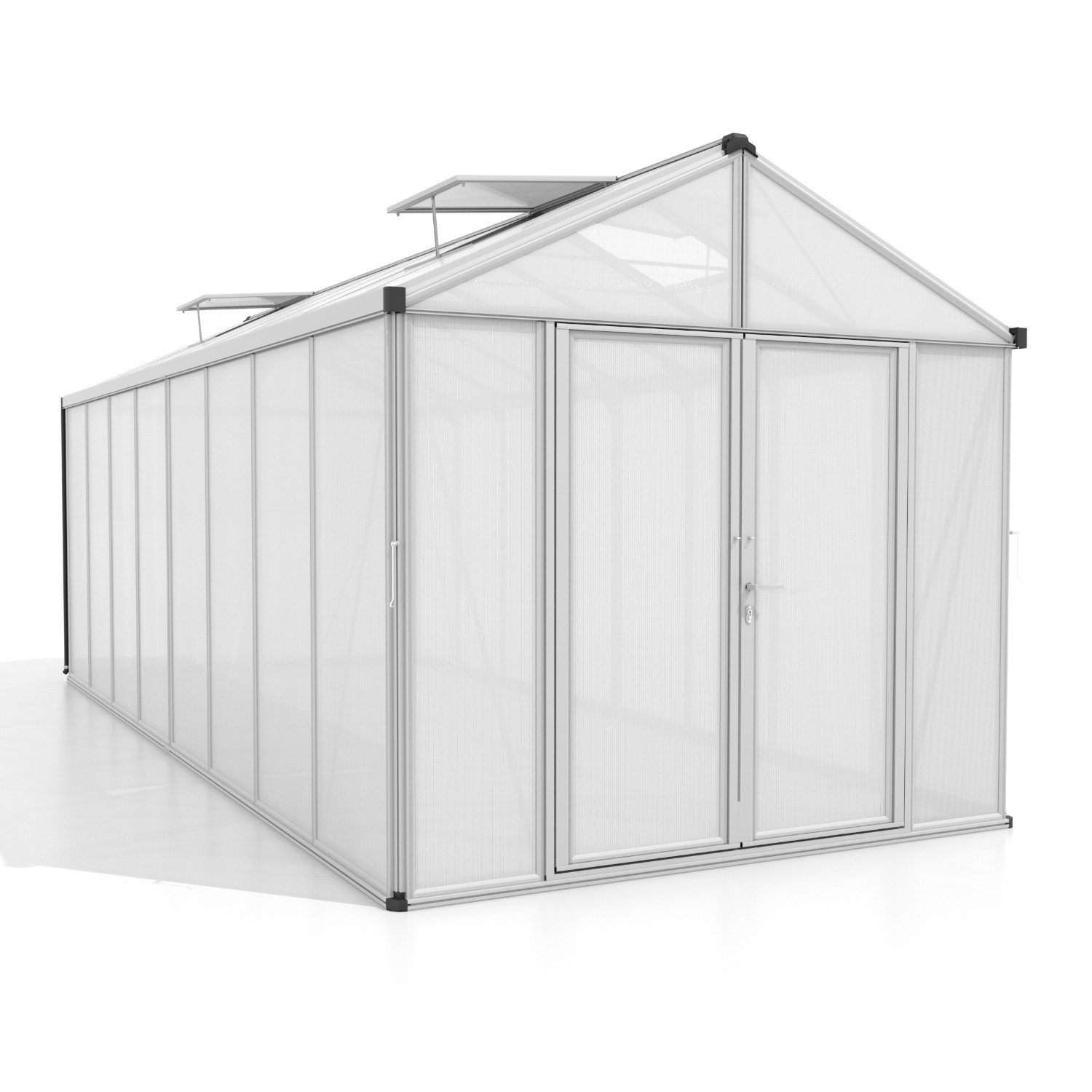 Vitavia Gewächshaus Zeus Comfort 15700, 10,00 mm Wandstärke silberfarben | Rabatt: 36%