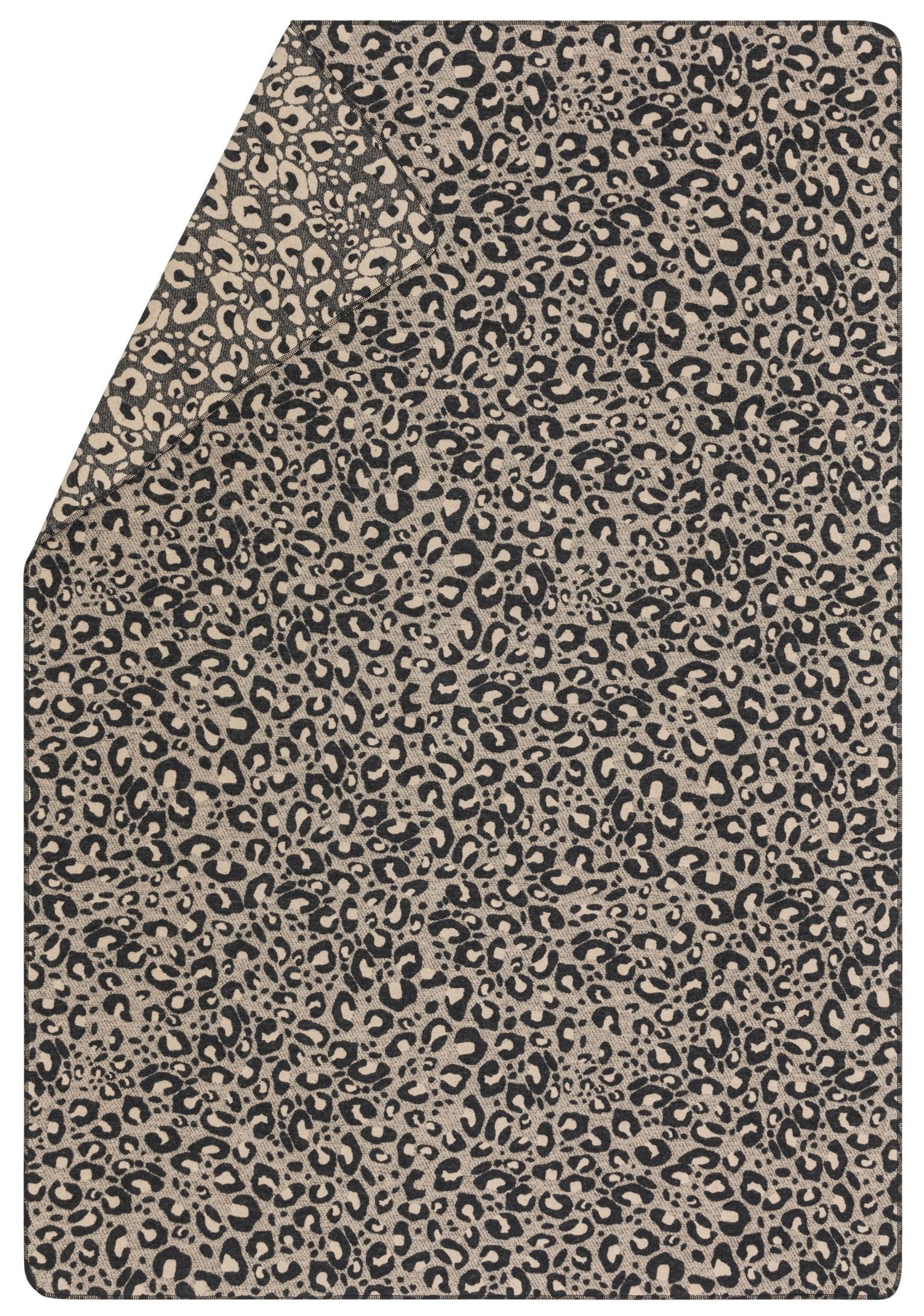 Wohndecke Silvretta 'Leo' 140 x 200 cm Anthrazit, DAVID FUSSENEGGER günstig online kaufen