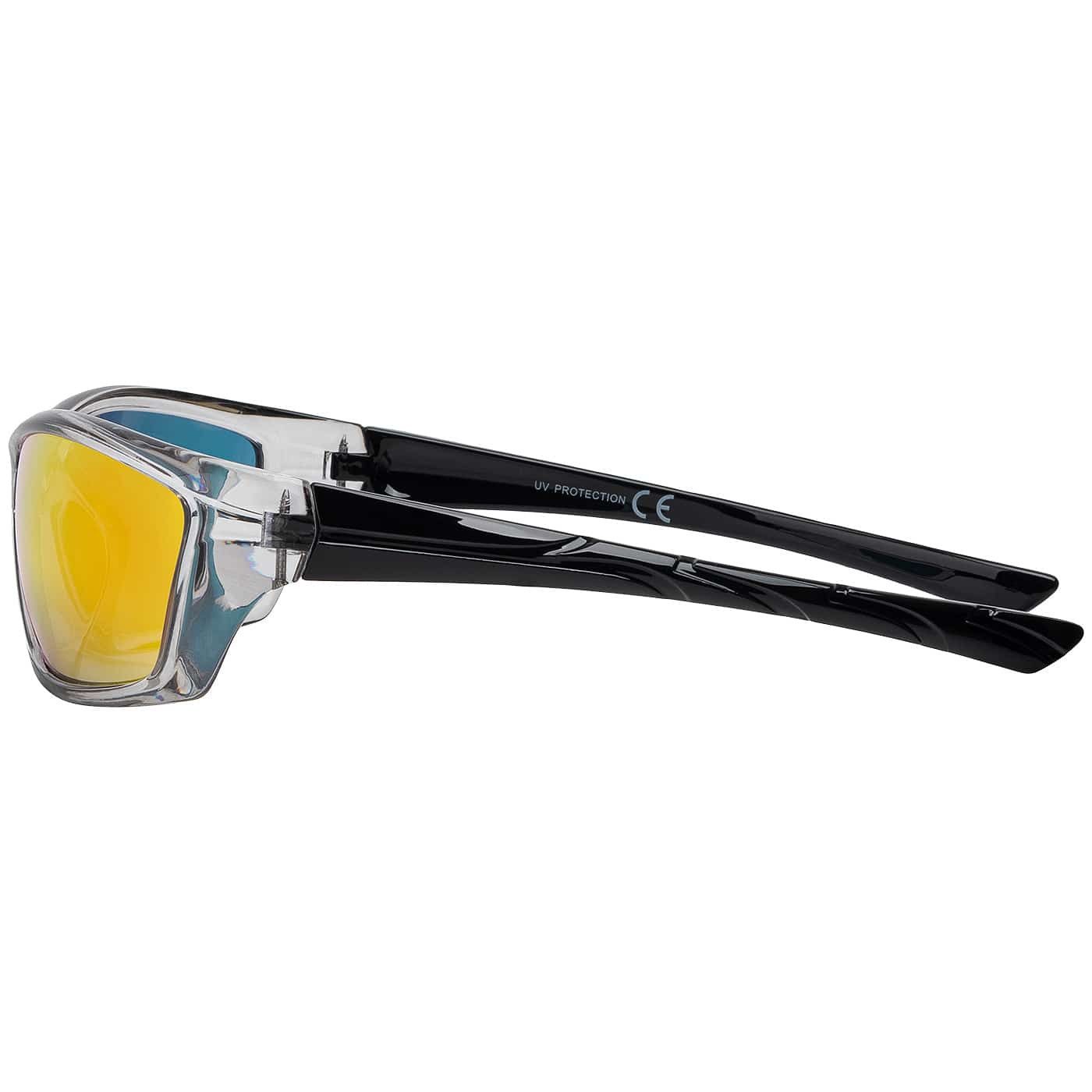 BEZLIT Eyewear Pilotenbrille Unisex Sonnenbrille Sportlich verspiegelt (1-St) mit schwarzen Linsen, Rot/Gelb, Blau und Blau Lila