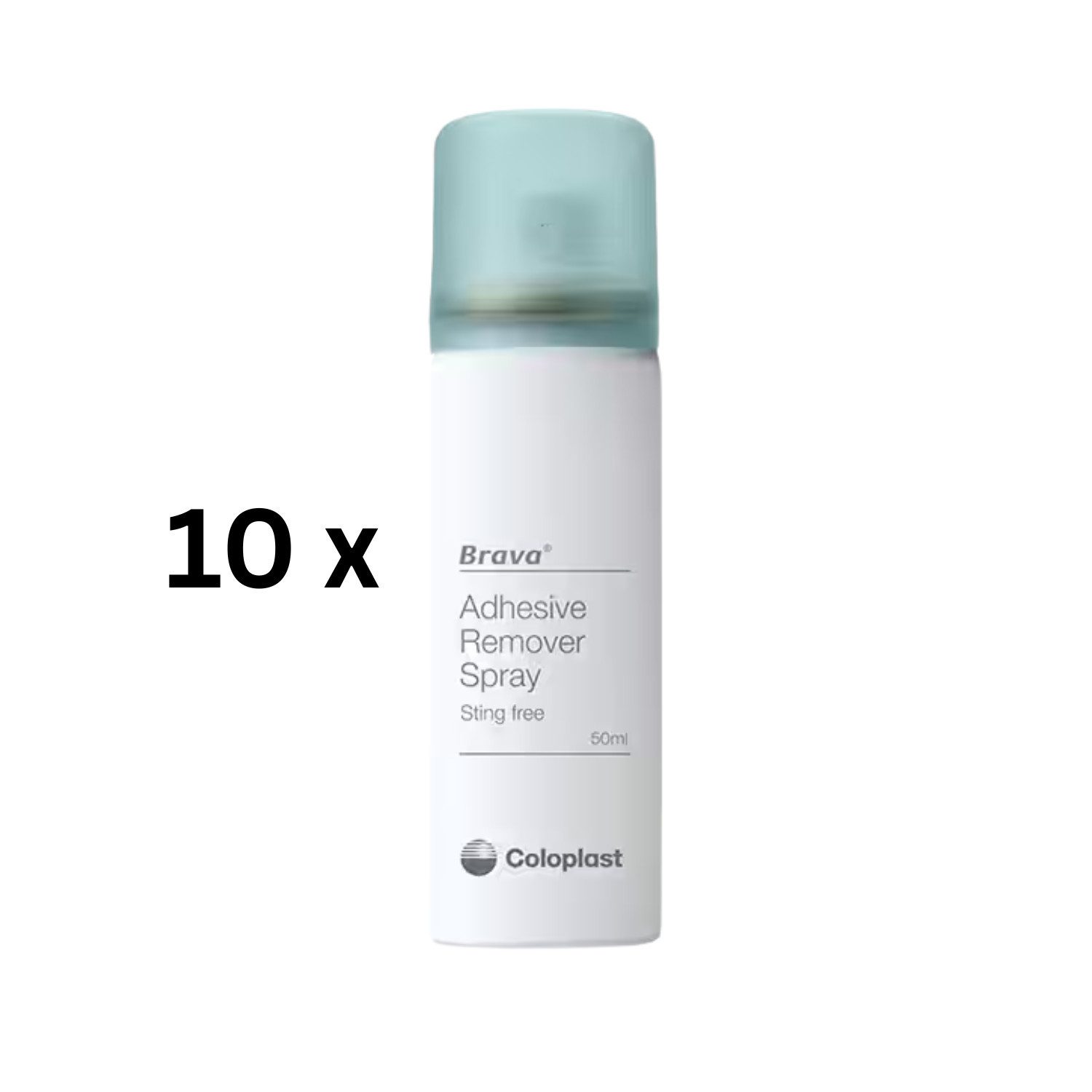 Coloplast Hautpflege-Set Coloplast Brava Pflasterentferner Spray 10 x 50 ml, 1-tlg., alkoholfrei, schnell trocknend, nicht brennend