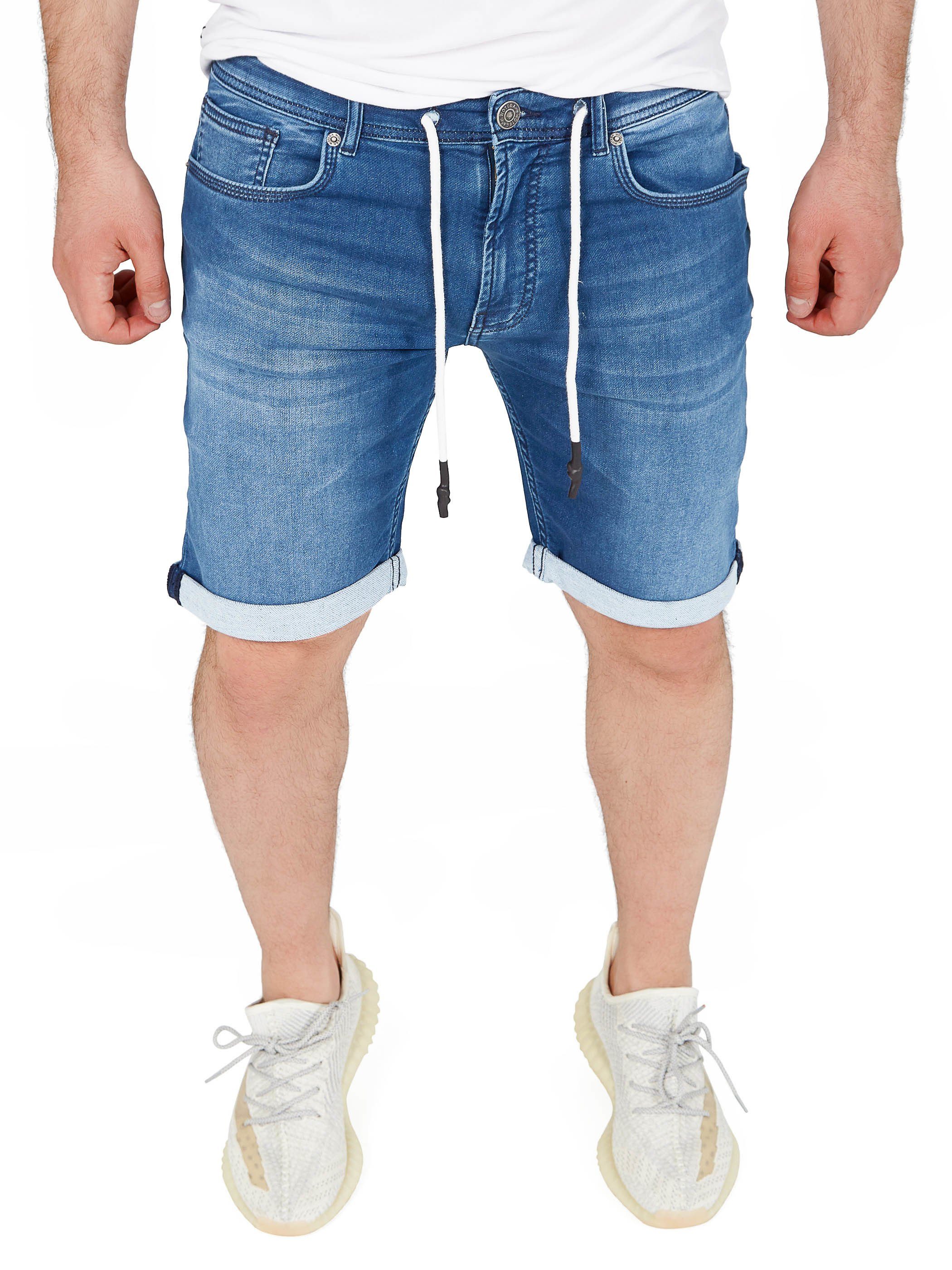 WOTEGA Jeansshorts Diego modische Jeansshorts mit Stretchanteil