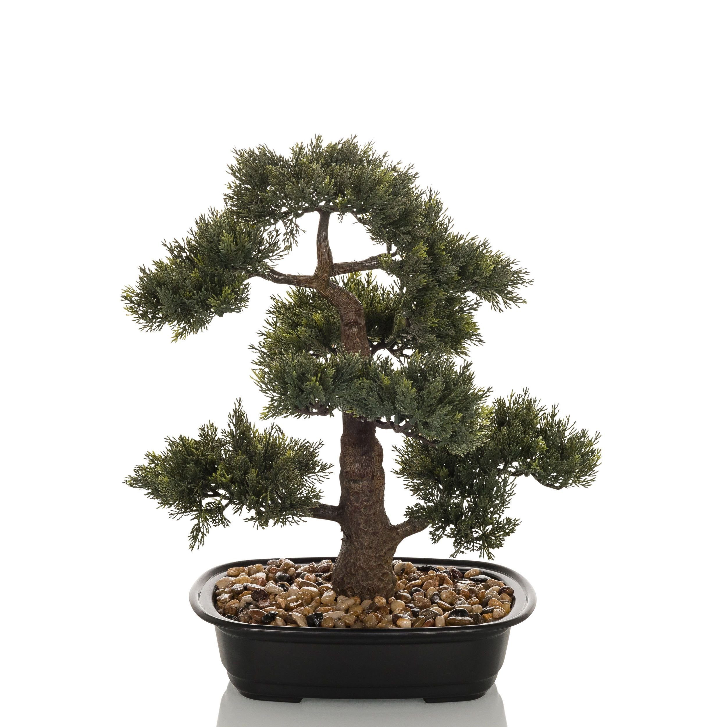 Künstliche Zimmerpflanze Deko Pflanzen, bümö, Höhe 44 cm, Kunstpflanze: Bonsai / Bonsaibaum für innen- und außen