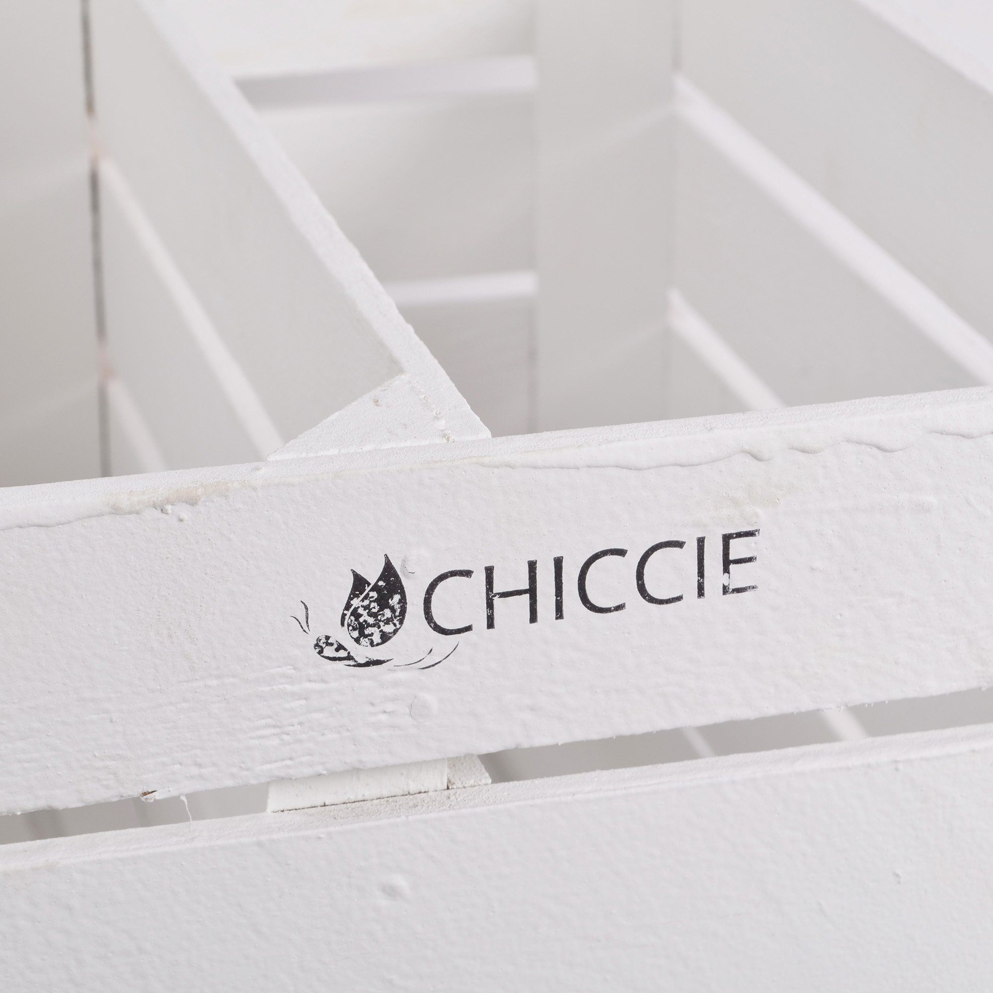 CHICCIE Holzkiste Kurzes Regal Weiß 50x40x30cm günstig online kaufen