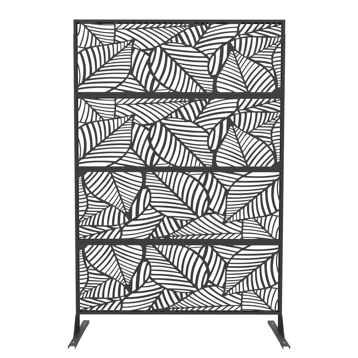 LuxusKollektion Schutzwand Metall Sichtschutz 180x116cm (1 St)