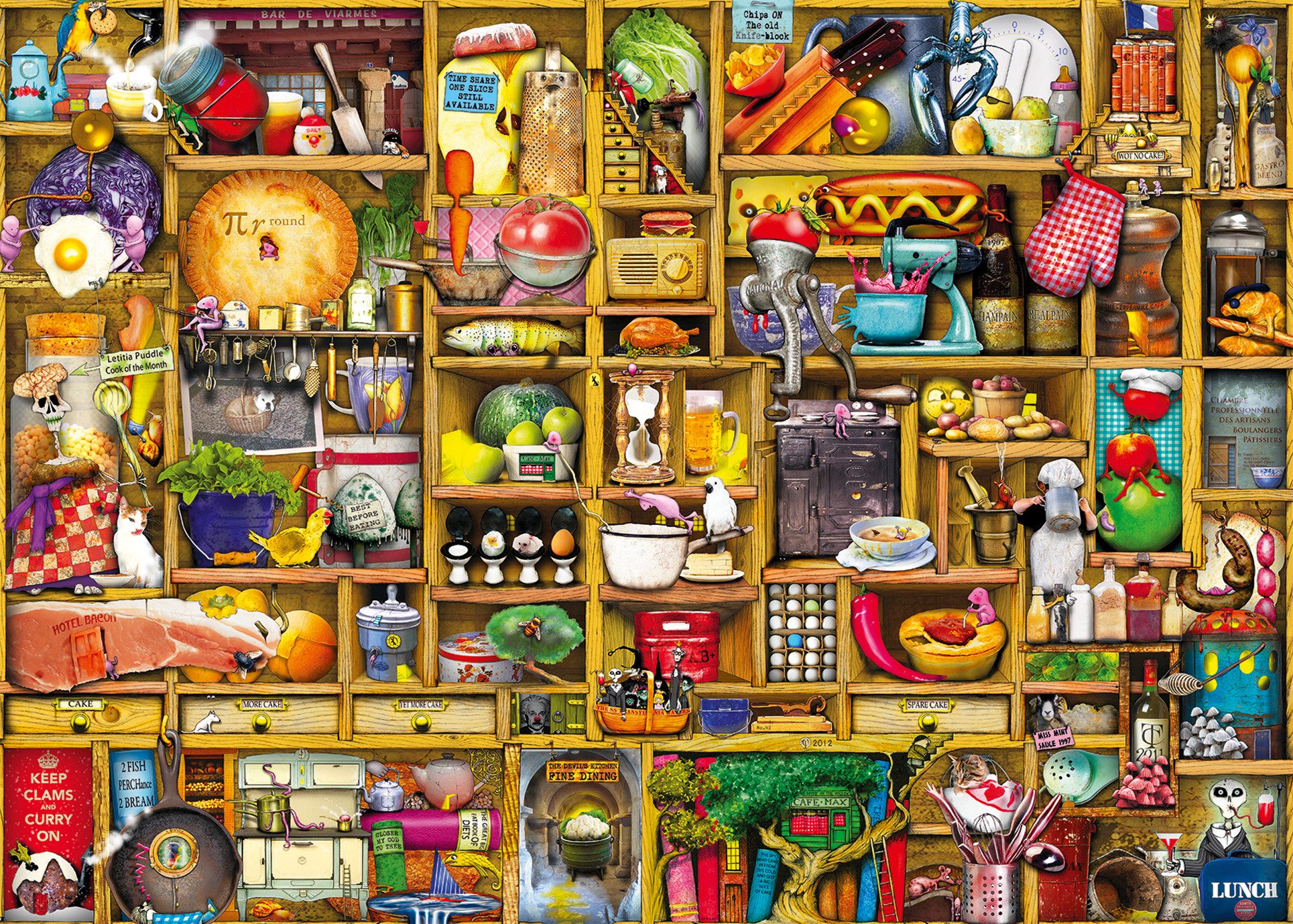 Ravensburger Puzzle Colin Thompson, CuRios CupBoards, Kurioses Küchenregal, günstig online kaufen