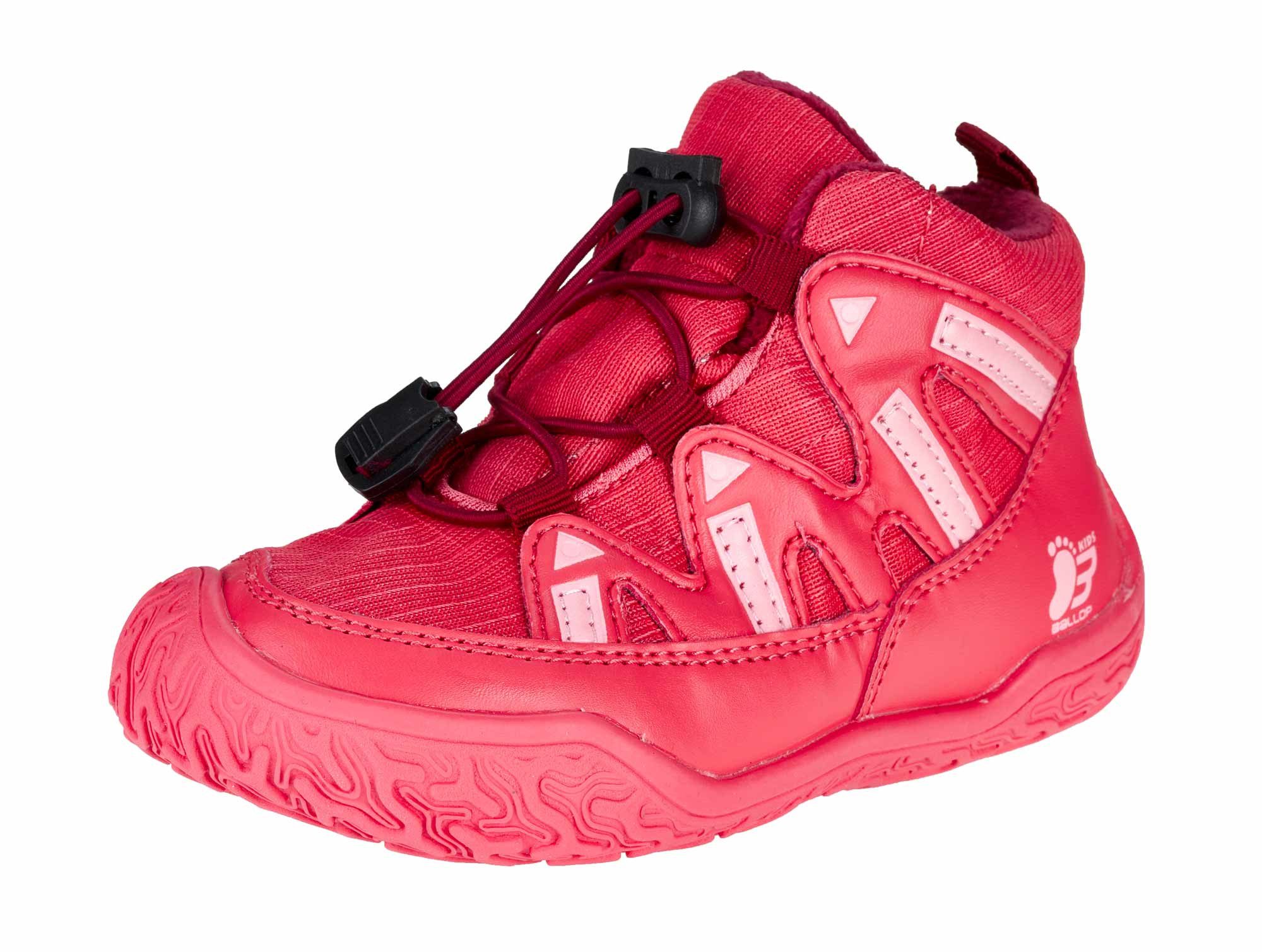 Ballop Sneaker Intense W (flexible Sohle, wasserabweisend) rot Kinder Barfußschuh