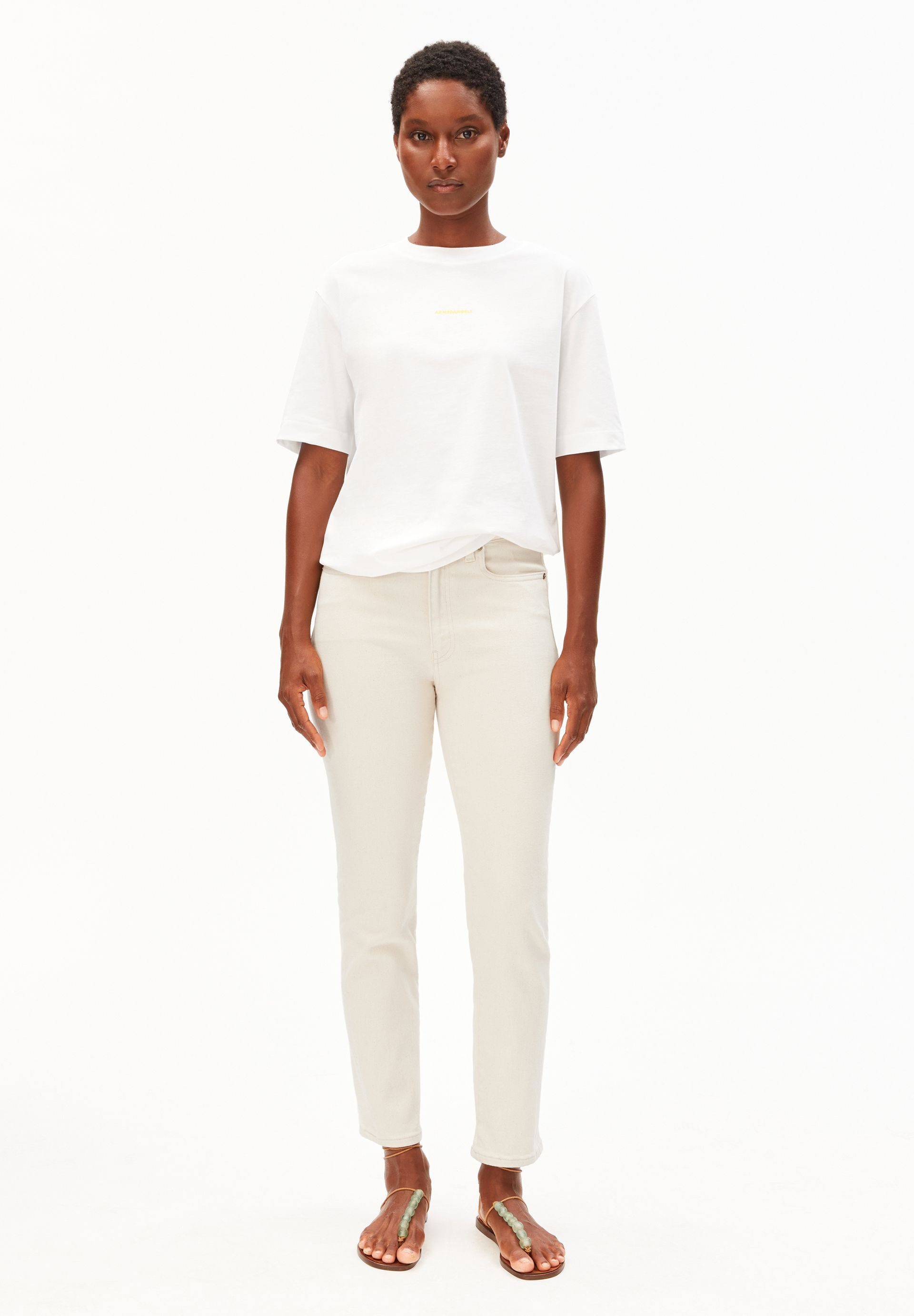 Armedangels Straight-Jeans LEJAANI Bio-Baumwoll-Mix X-Stretch (X-Stretch, Slim Fit) High waist