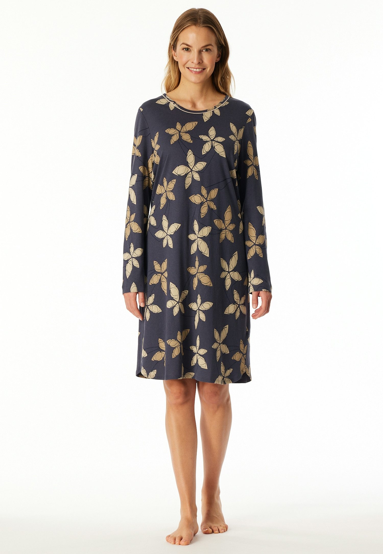 Schiesser Nachthemd Comfort Nightwear florales Muster, günstig online kaufen