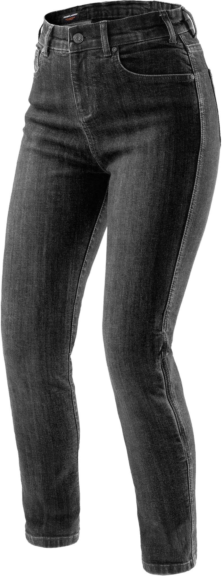 Rebelhorn Motorradhose Classic Damen Motorrad Jeans Verbindungsreißverschluss,Hüftprotektoren enthalten,Knieprotektor