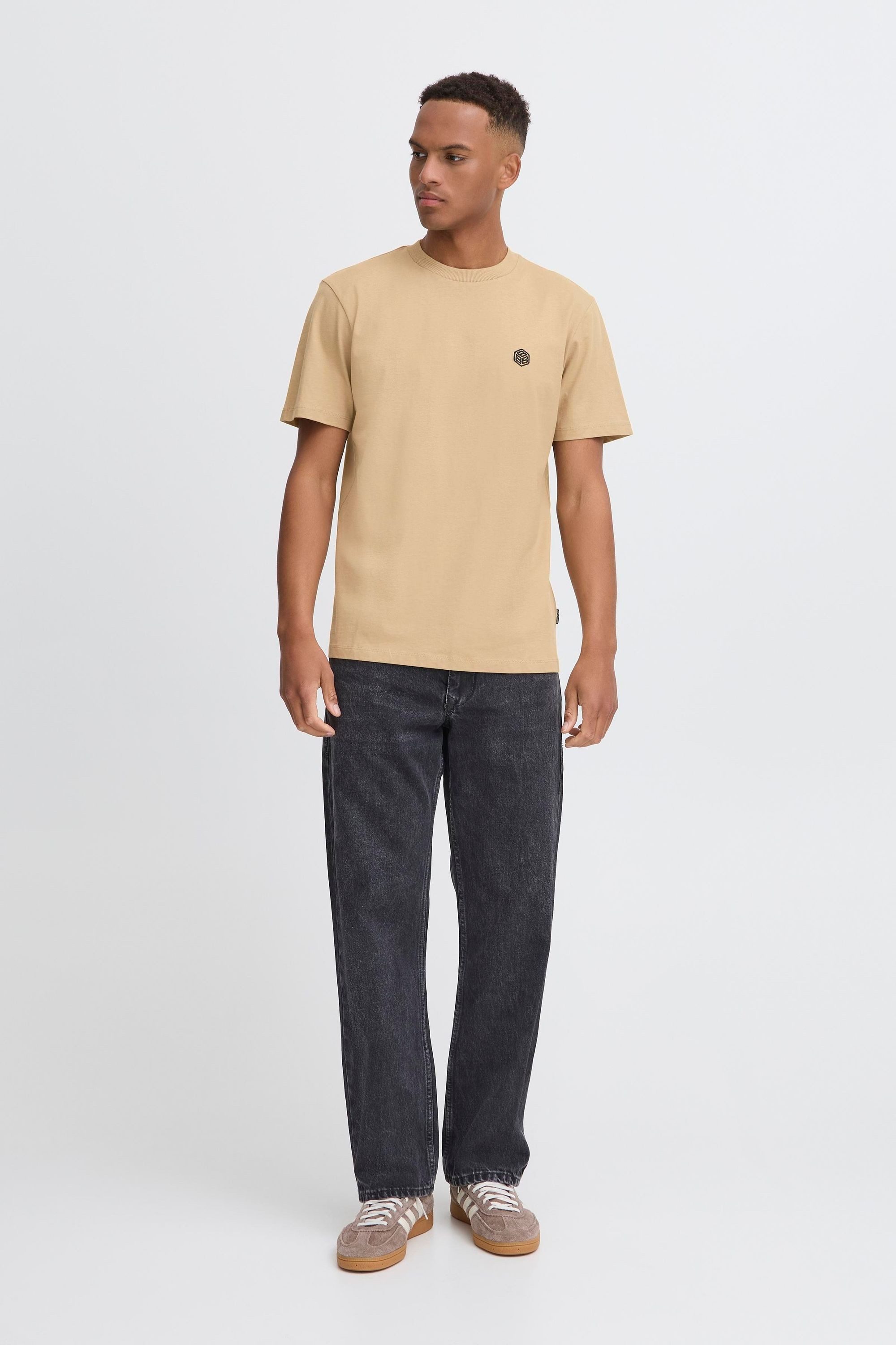 Blend Rundhalsshirt BHJuma (1-tlg) Basic T-Shirt mit Rundhalsausschnitt