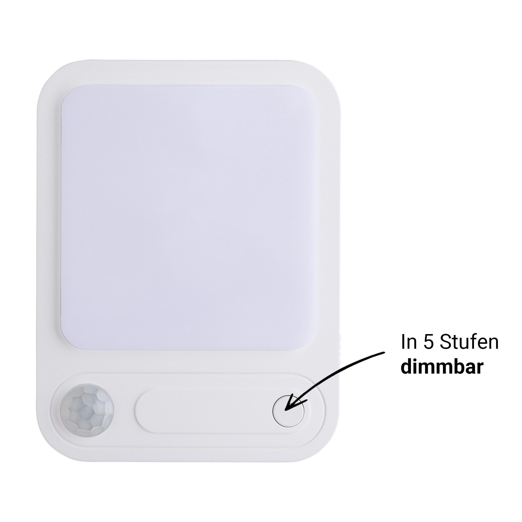 SEBSON LED Nachtlicht Steckdosenlampe - Bewegungsmelder, Lichtsensor, Dimmbar, Einstellbar, LED integriert, warmweiß, Ein- und Ausschalter, Infrarot Sensor, Däm – Bild 4 von 5